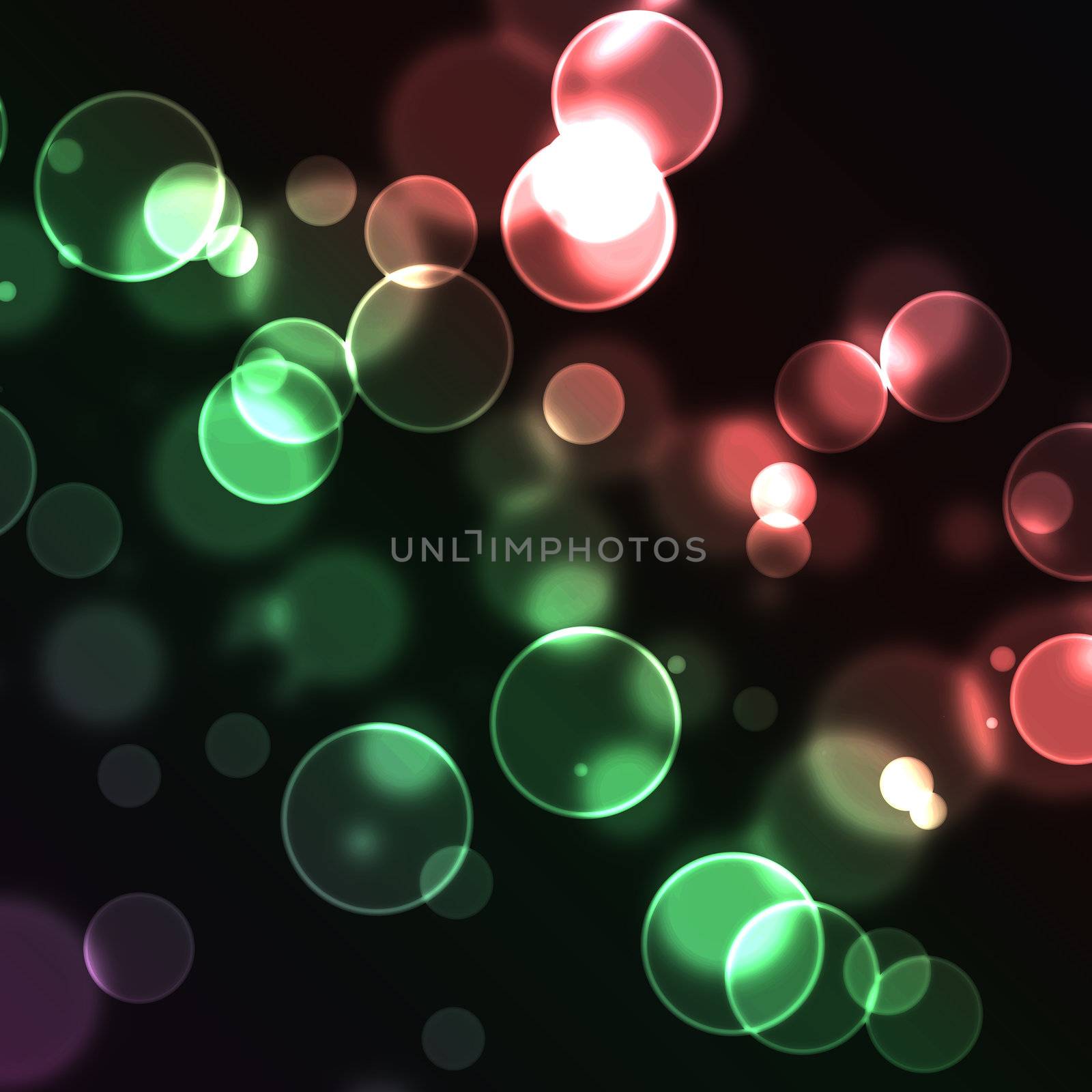 Red and green bubbles by Wavebreakmedia
