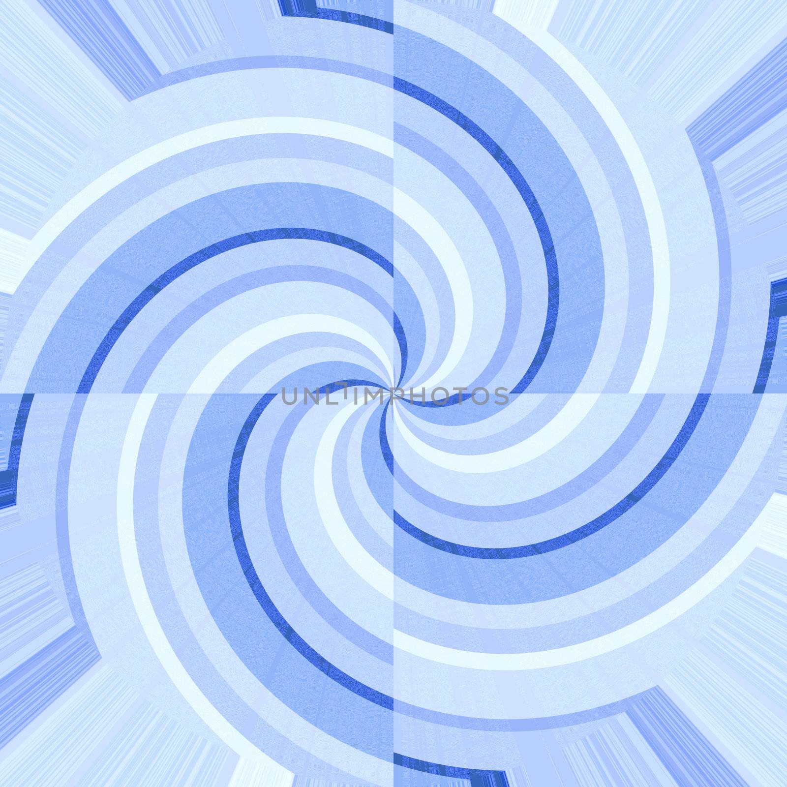 Blue curves forming spirals by Wavebreakmedia