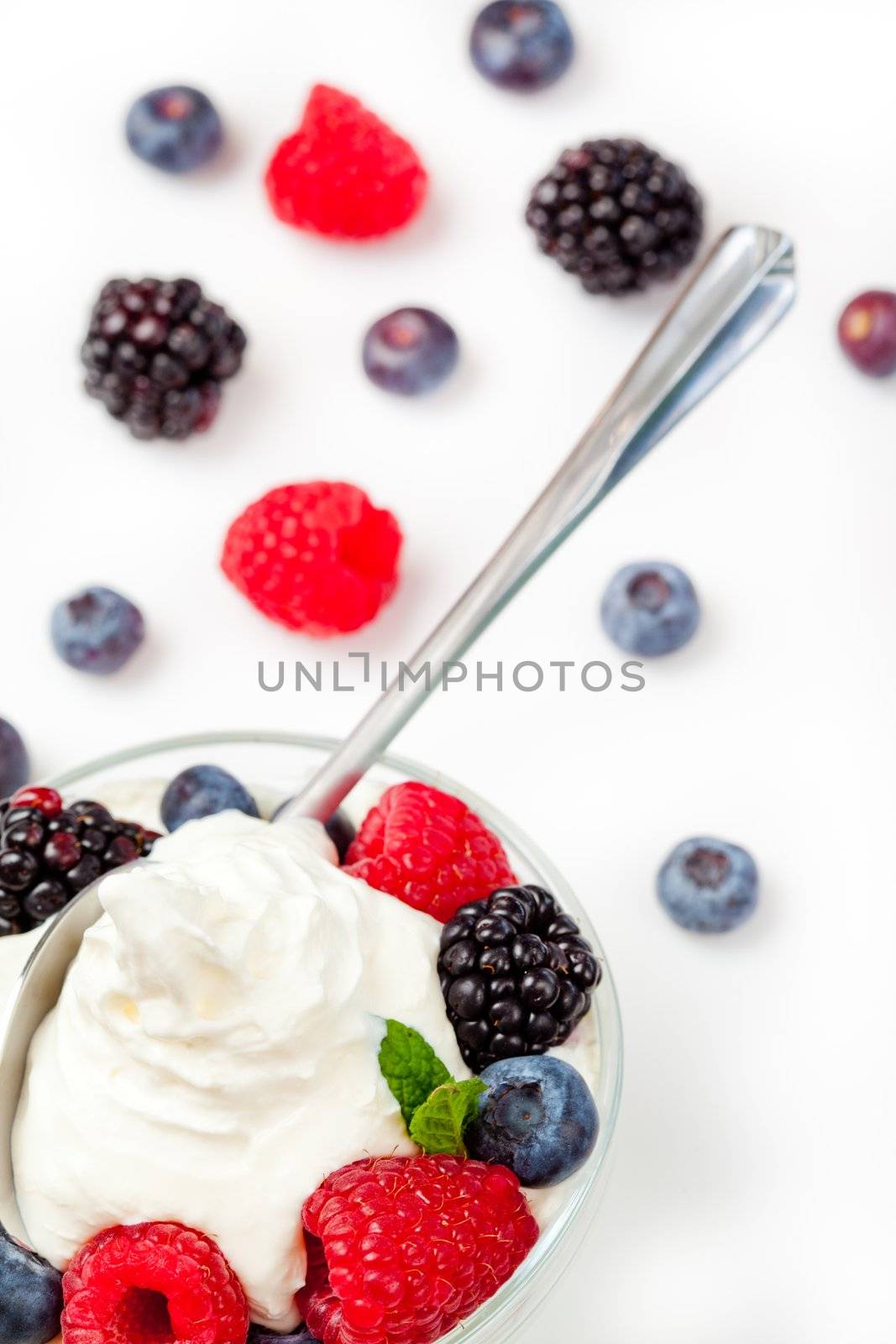 Dessert of berries by Wavebreakmedia