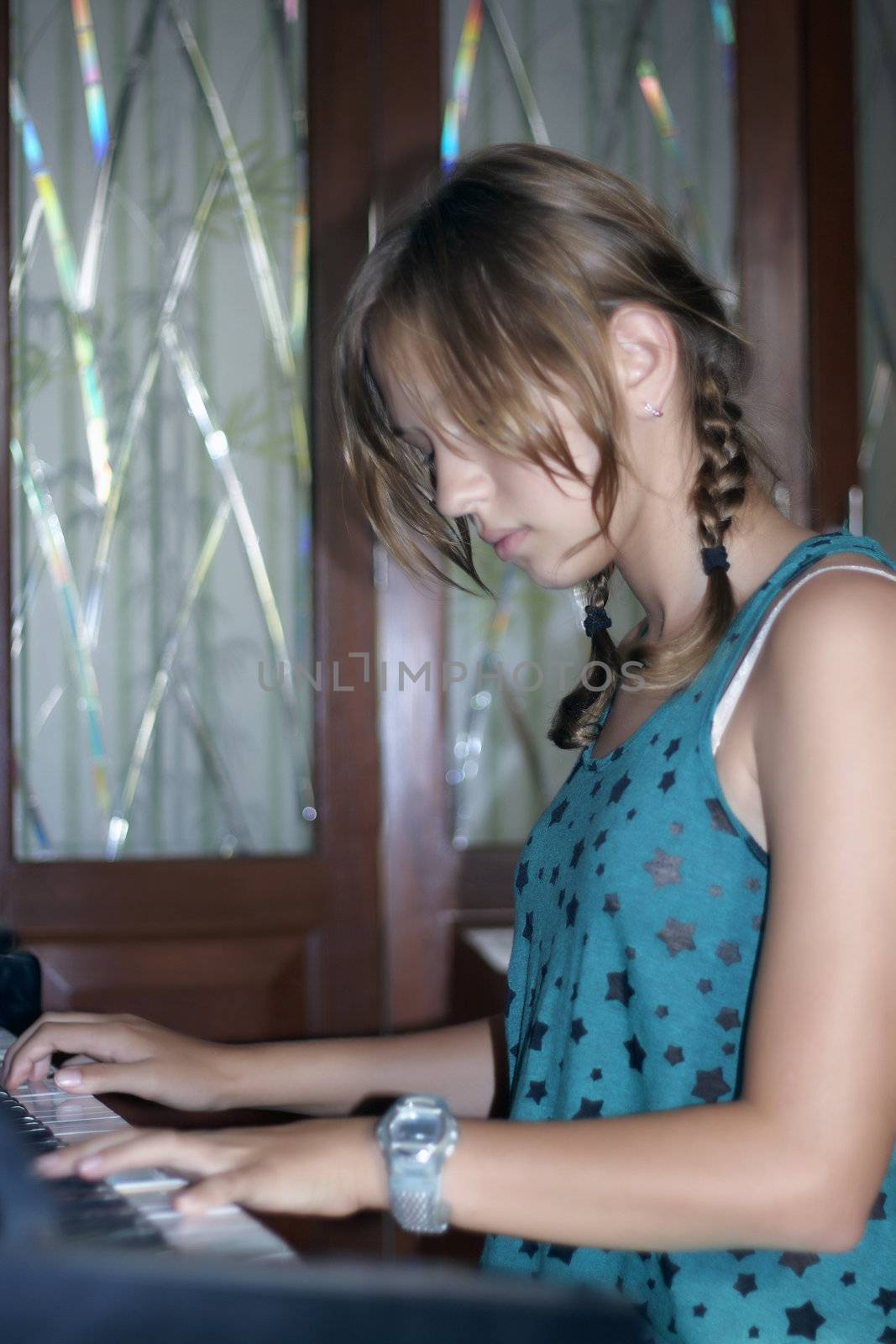 Twelve-year-old russian girl in Thailand. Summer 2012