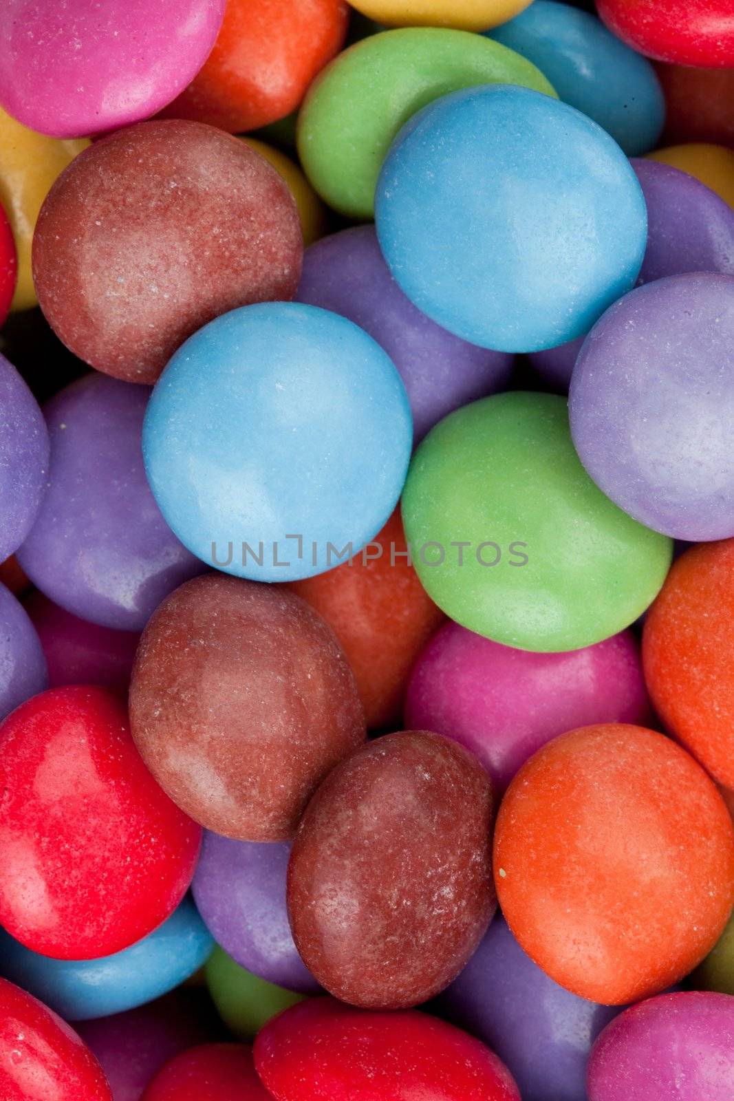 Candies in close-up