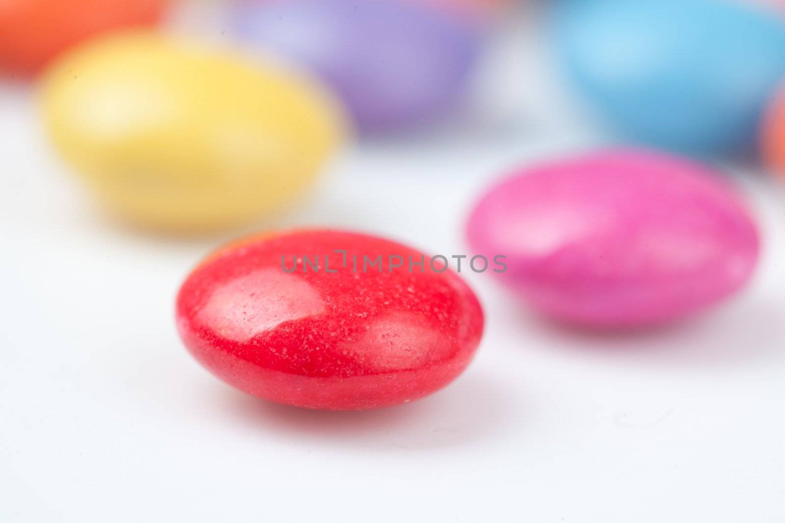 Tasty Candies against a white background