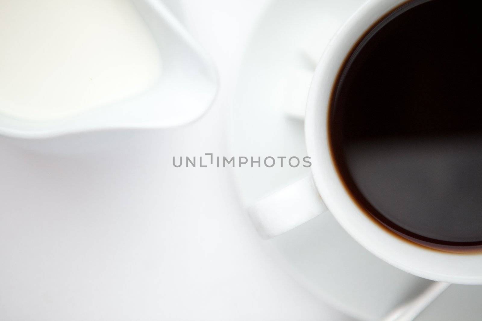 Espresso against a white background