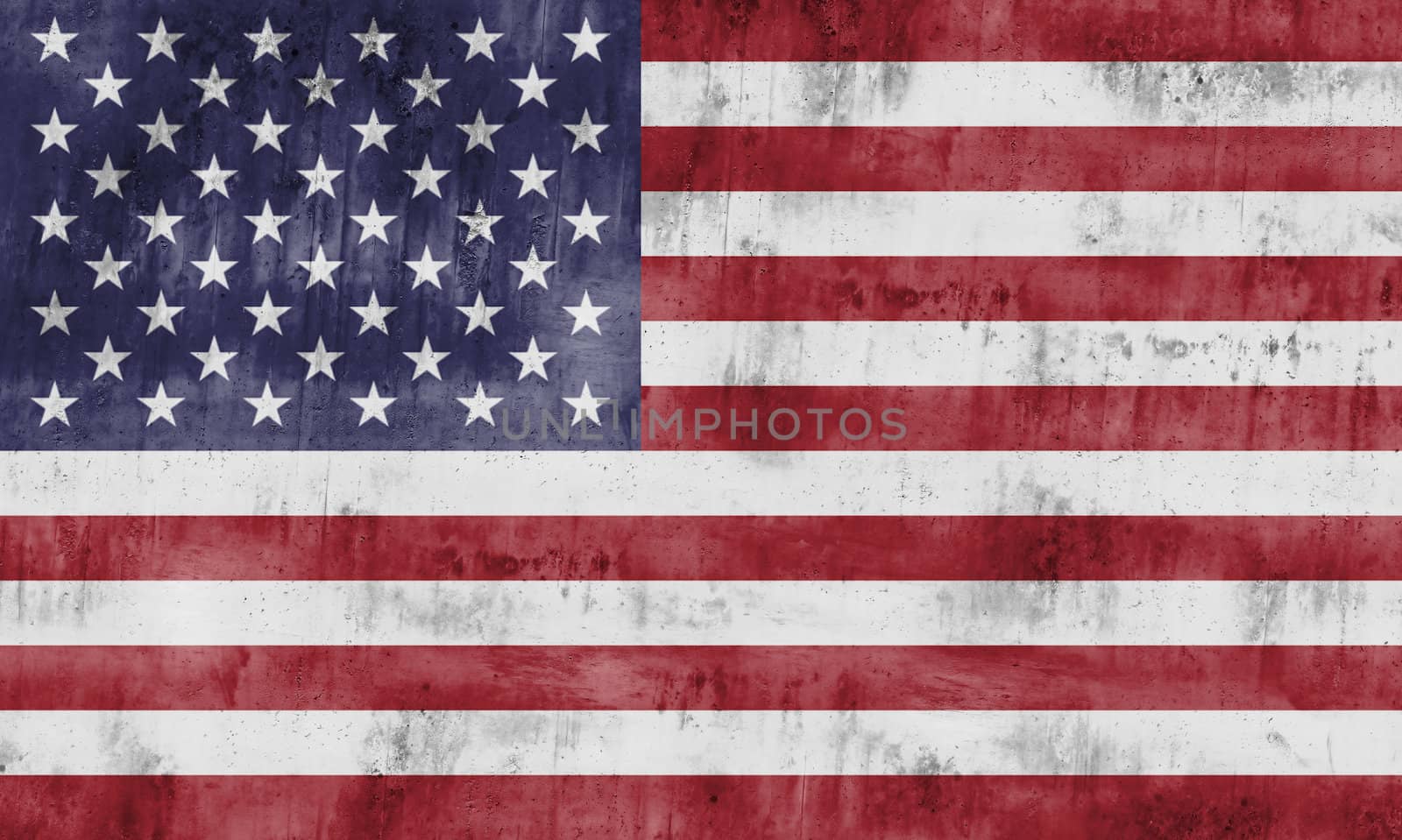 The flag of the United States of America with strong textures