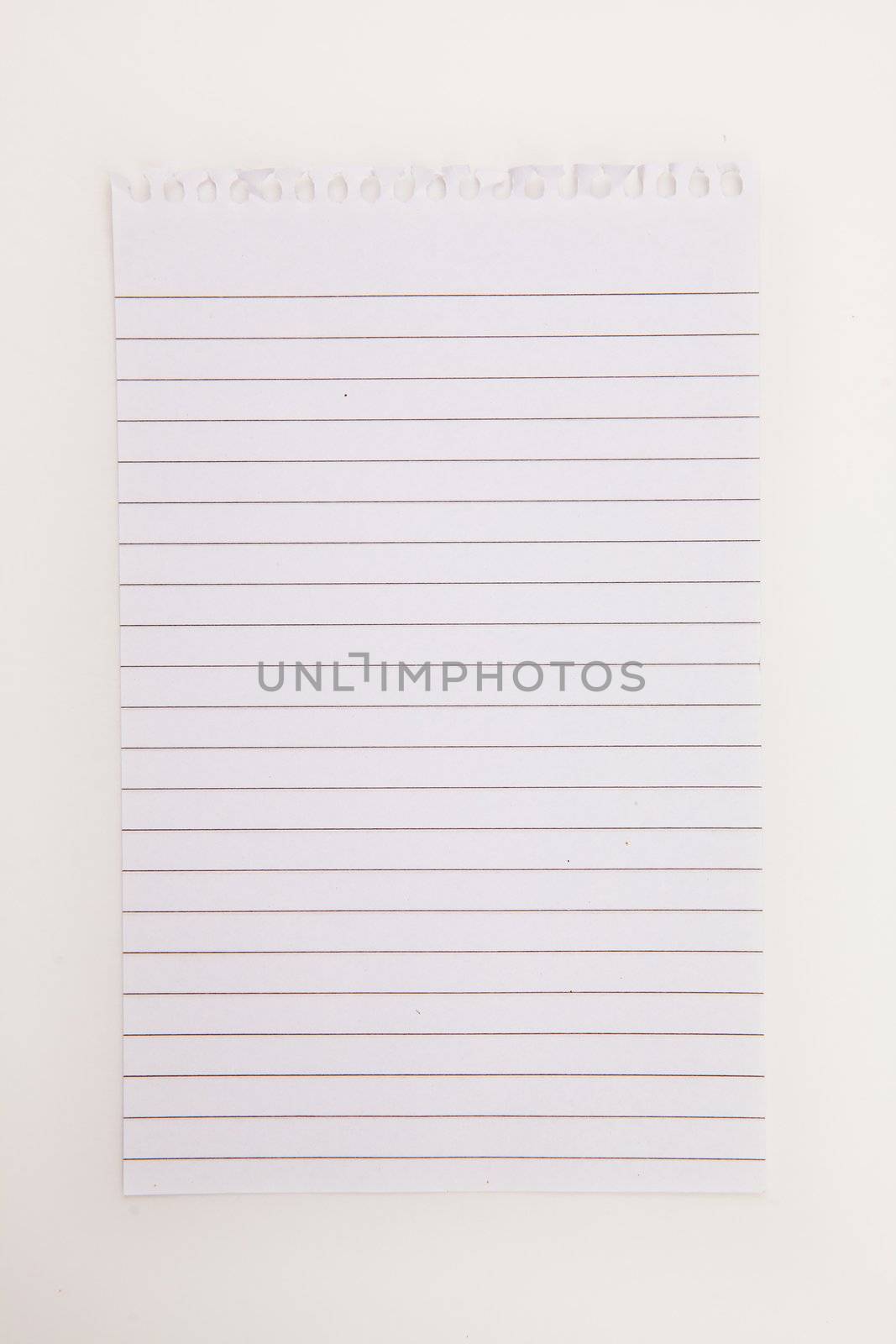 Blank page of notebook