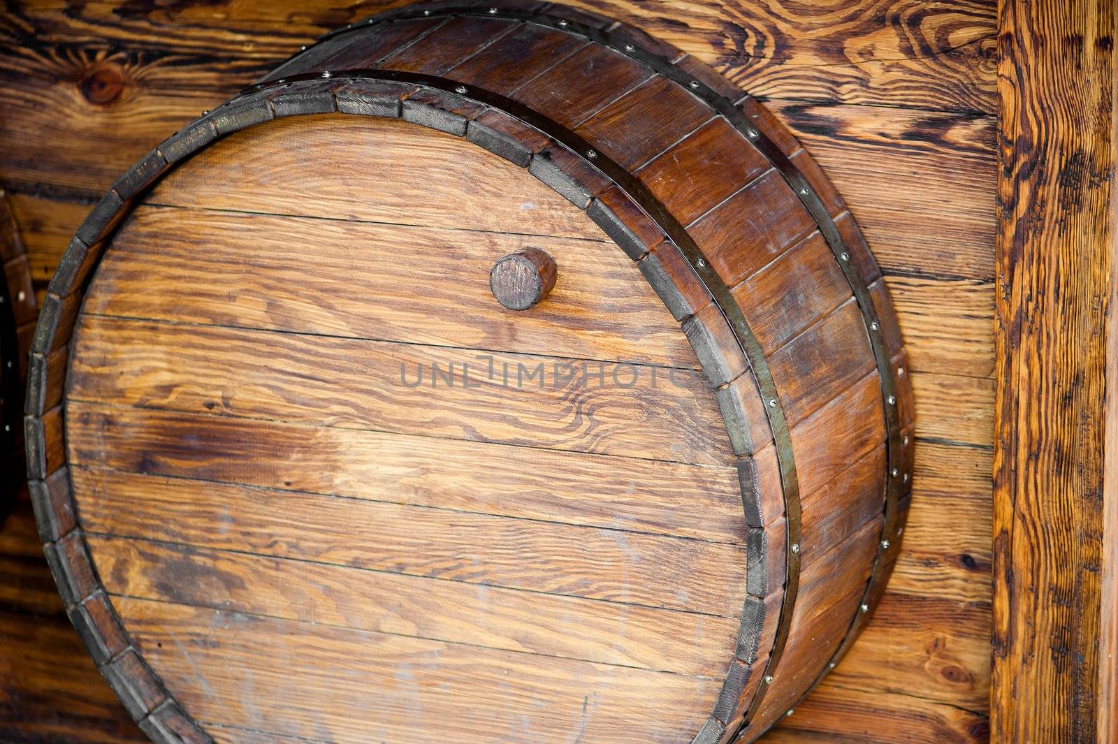 brown wooden barrel with stopper