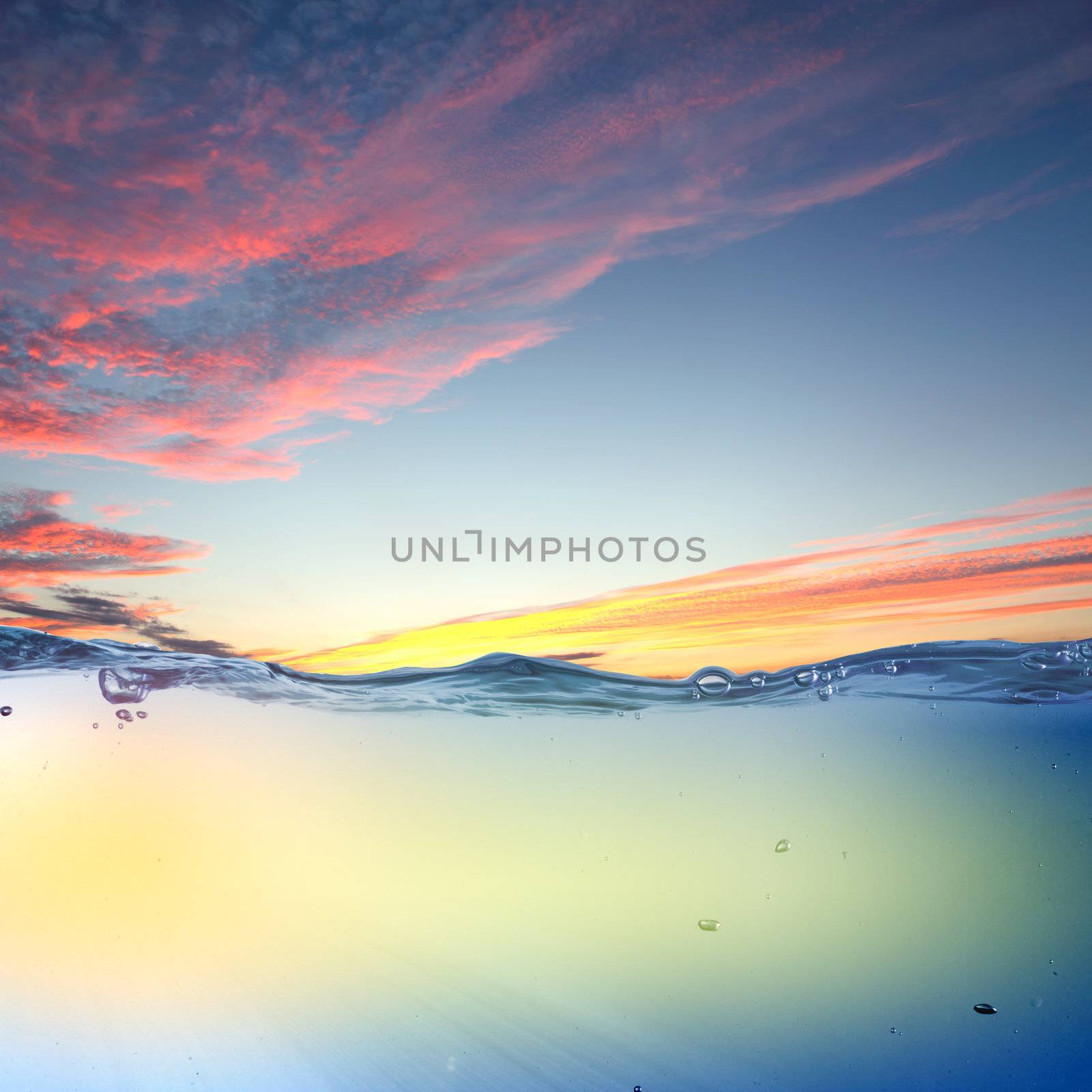 sundown seascape by sergey_nivens