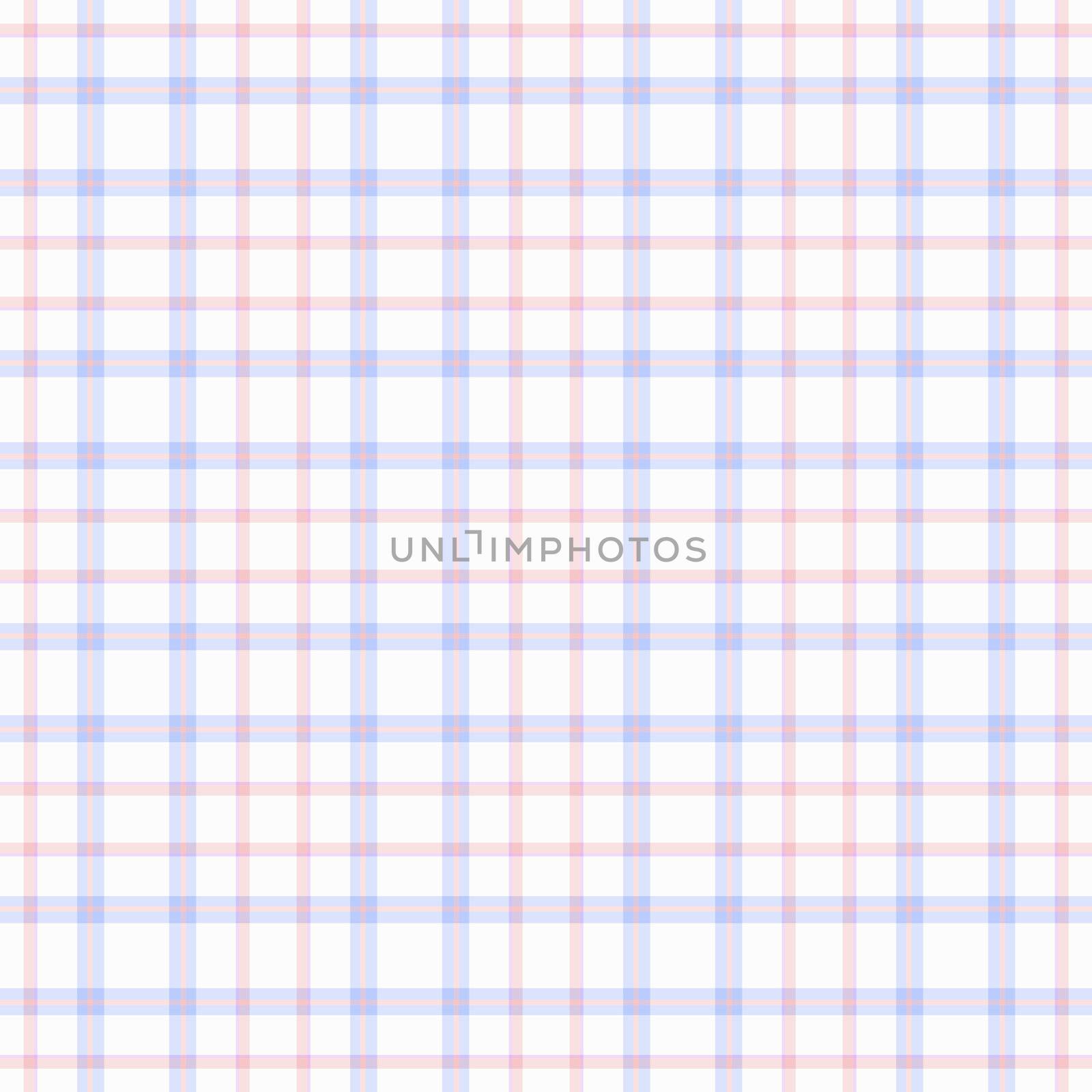 Baby blue, pink and white plaid