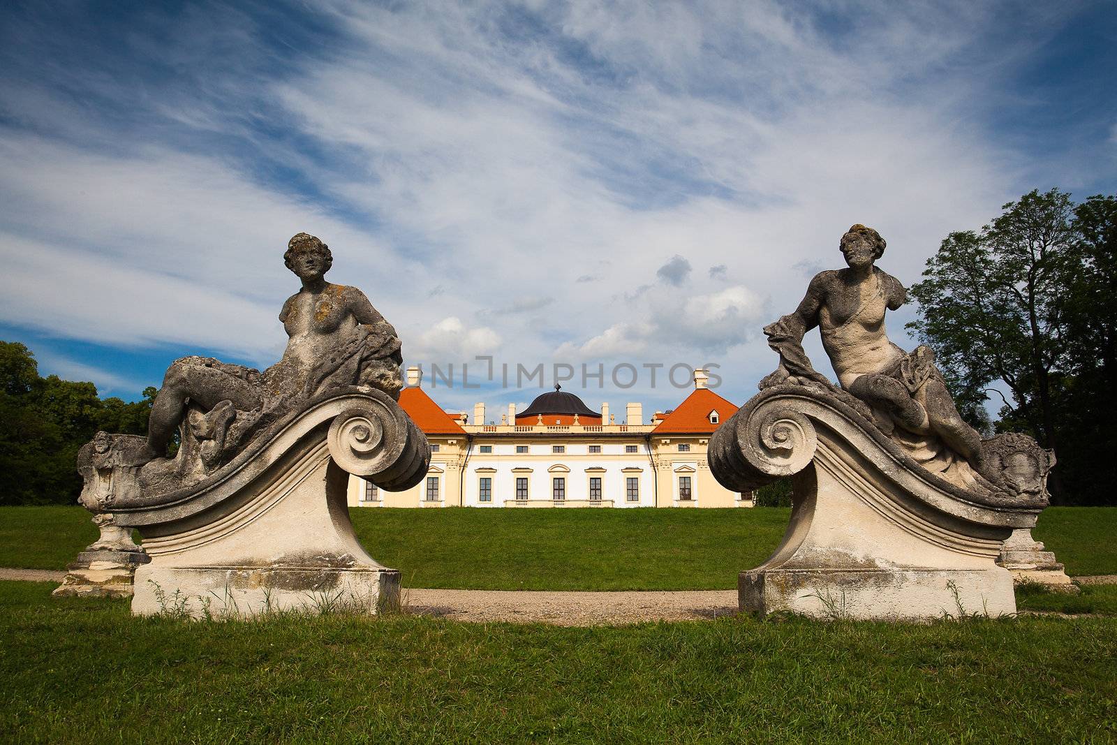 Castle in Slavkov - Austerlitz near Brno, Czech Republic