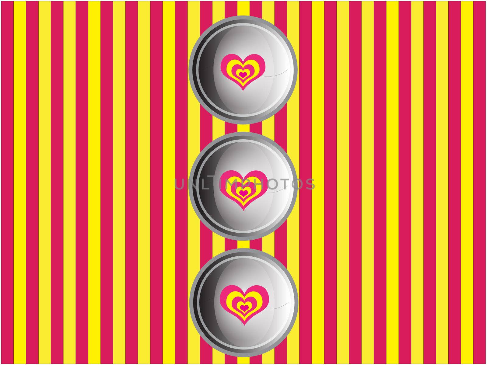 Love buttons by CaptureLight
