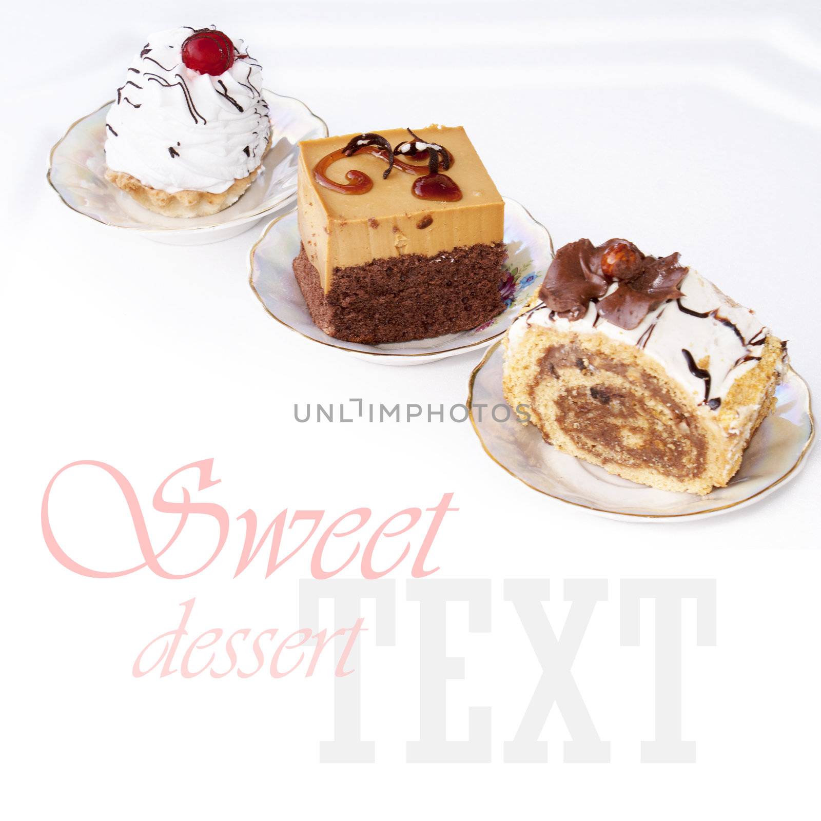 Fresh biscuit cake. Sweet dessert by sergey150770SV