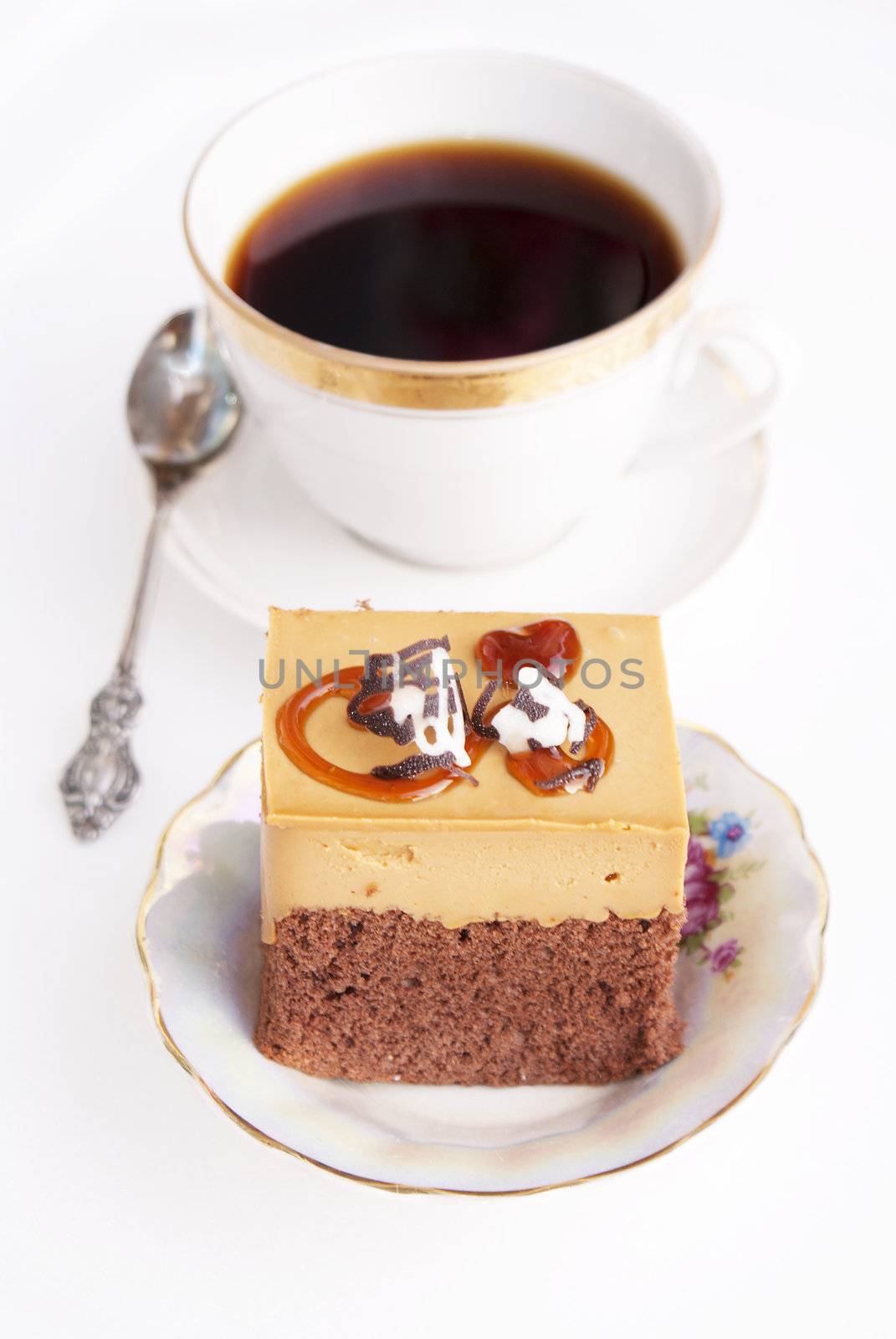 Sweet dessert biscuit and morning coffee