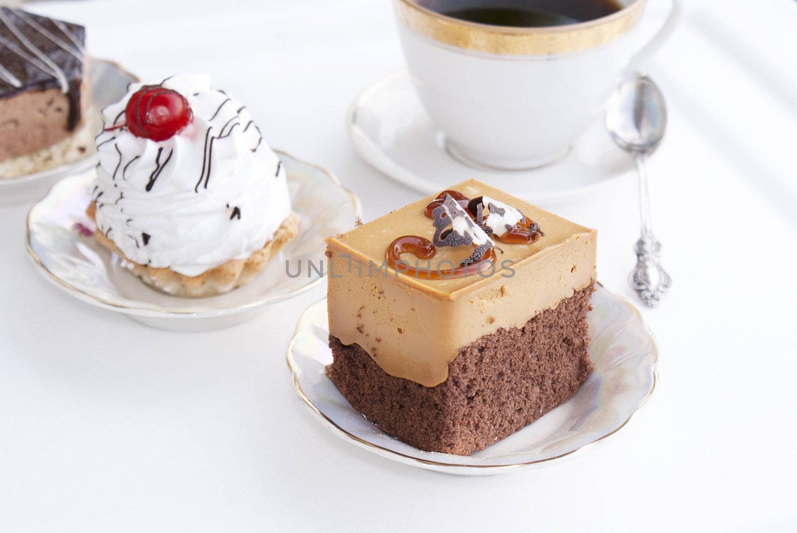 Sweet dessert biscuit and morning coffee