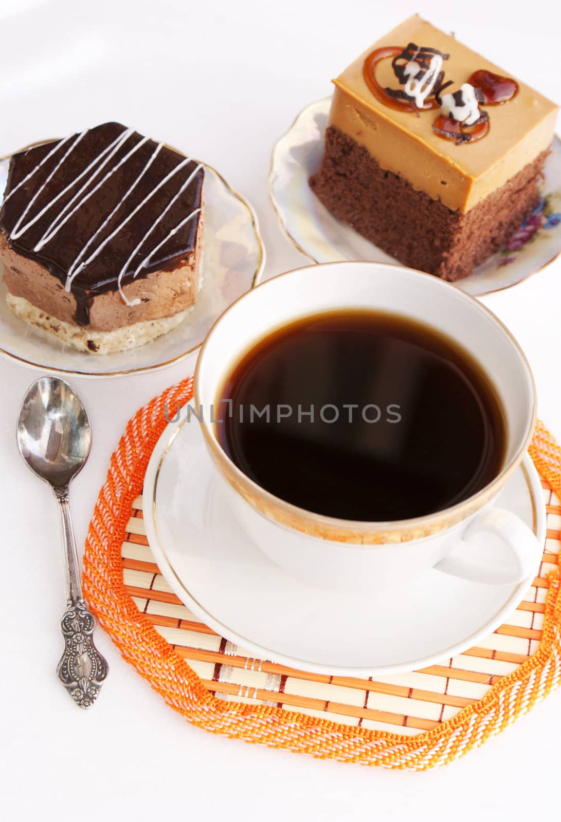 Morning coffee and biscuit fruitcake