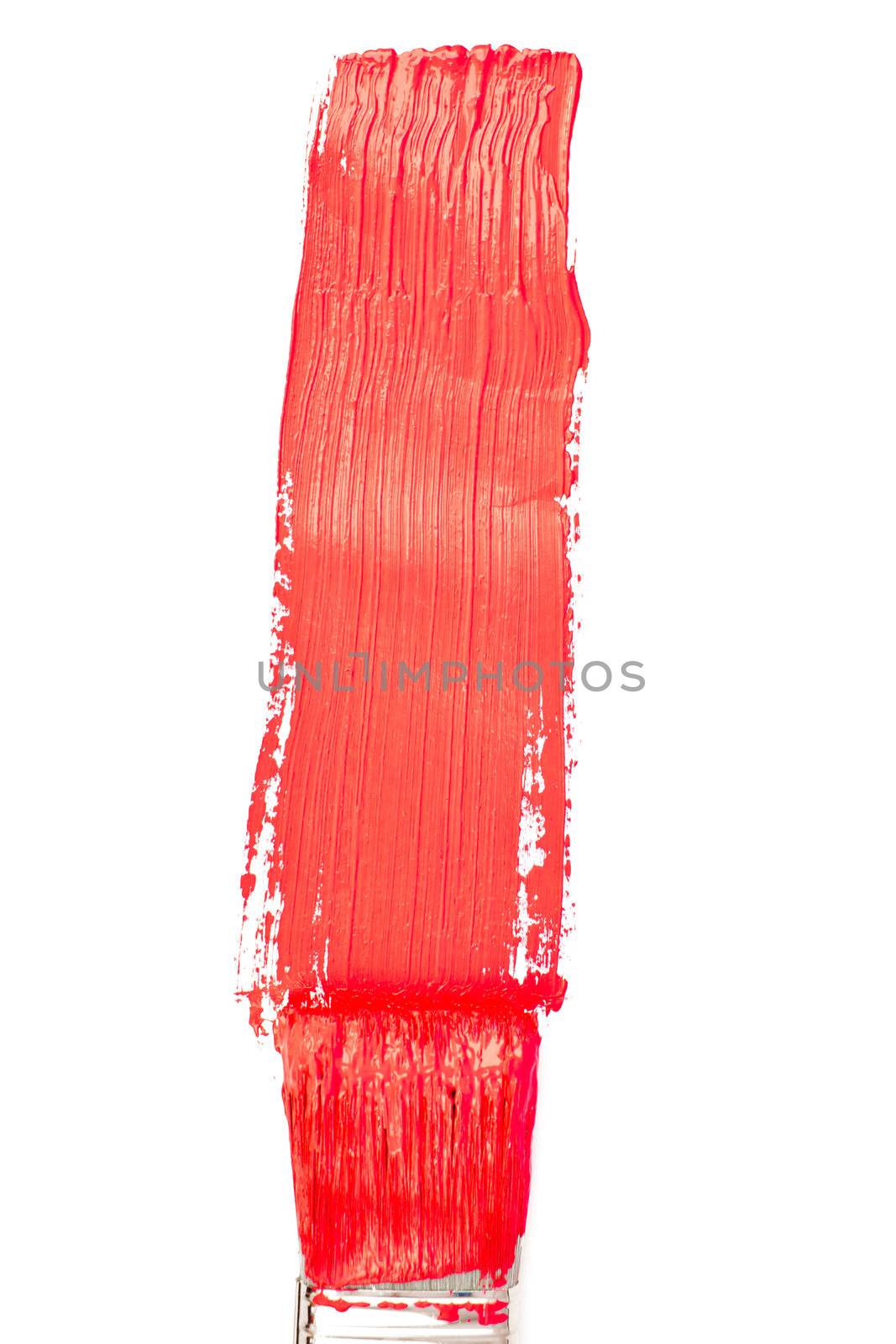 Red vertical line of painting by Wavebreakmedia