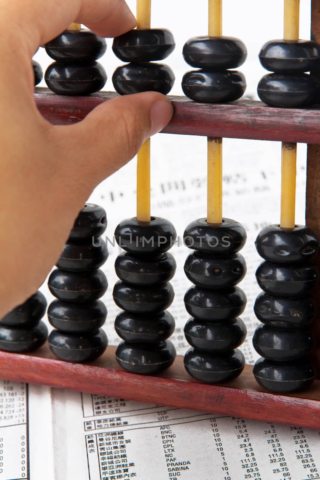 hand hold abacus by ponsulak