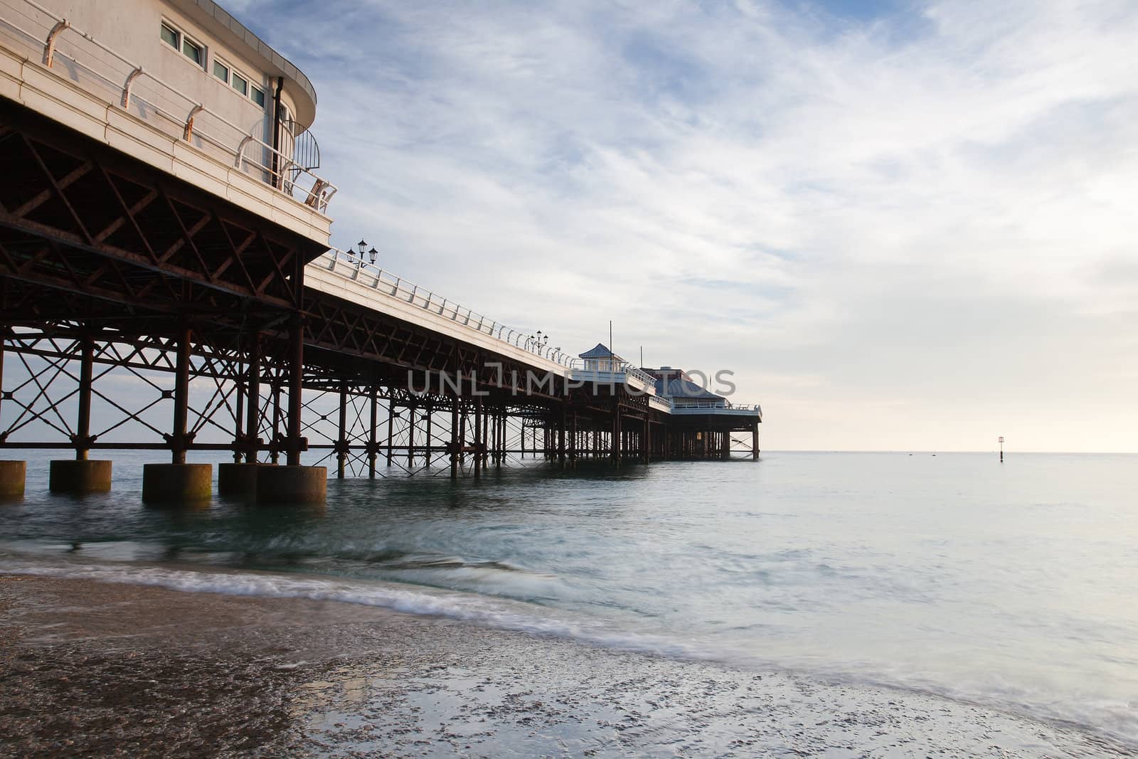 A view of Cromer Pier from the beach