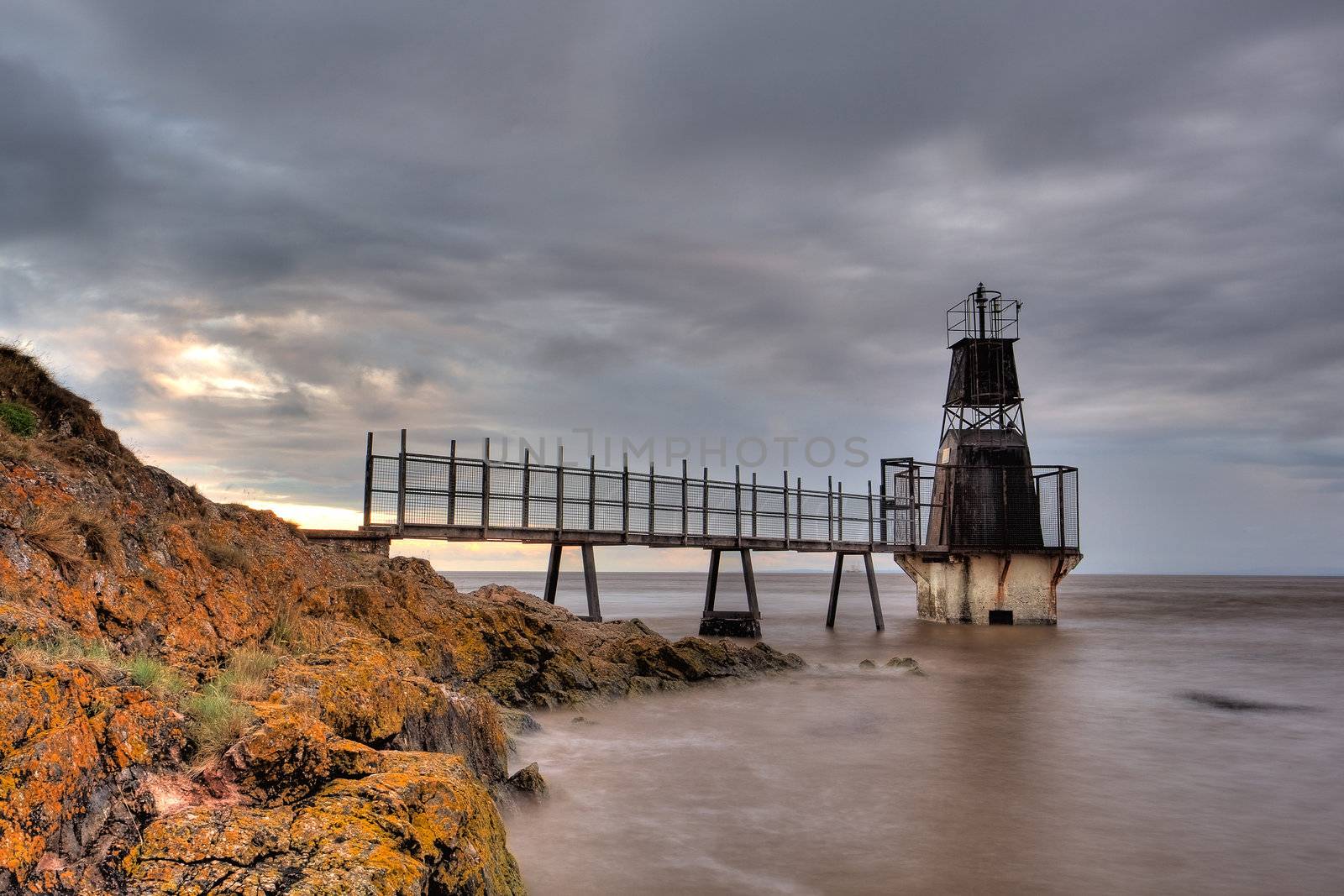 Battery Point at Portishead in North Somerset, England