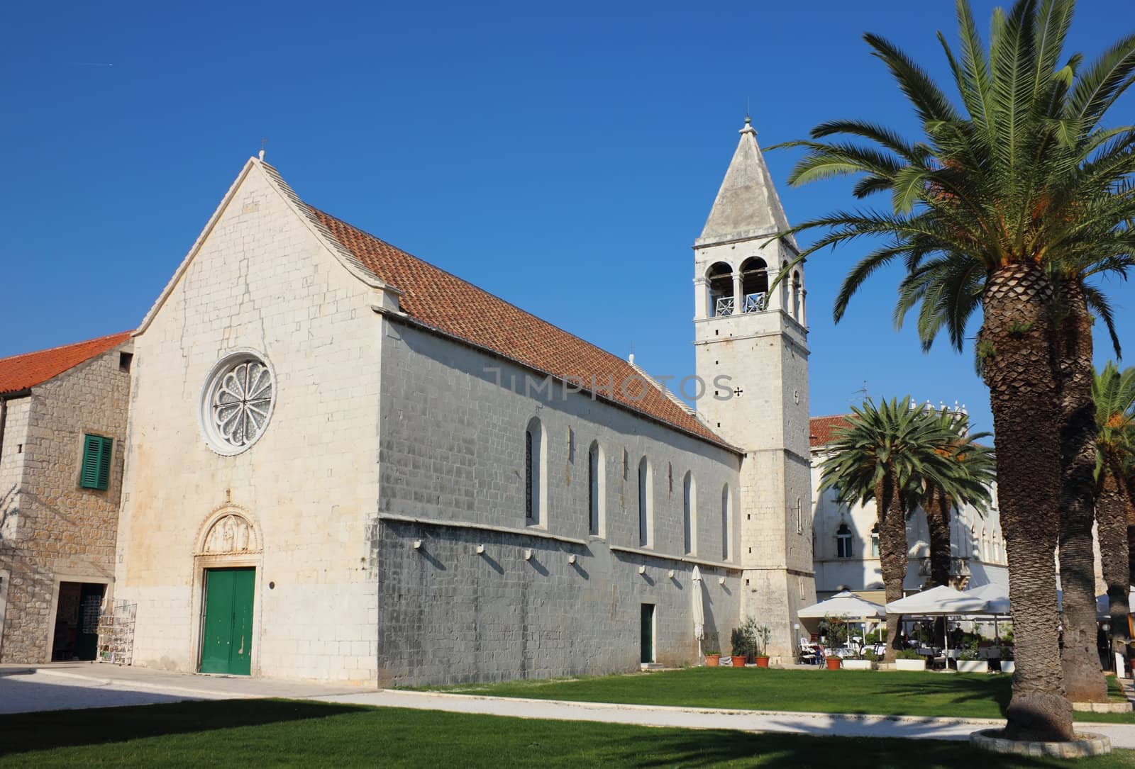 St. Dominic church and monastery in the old part of town Trogir, Croatia. 