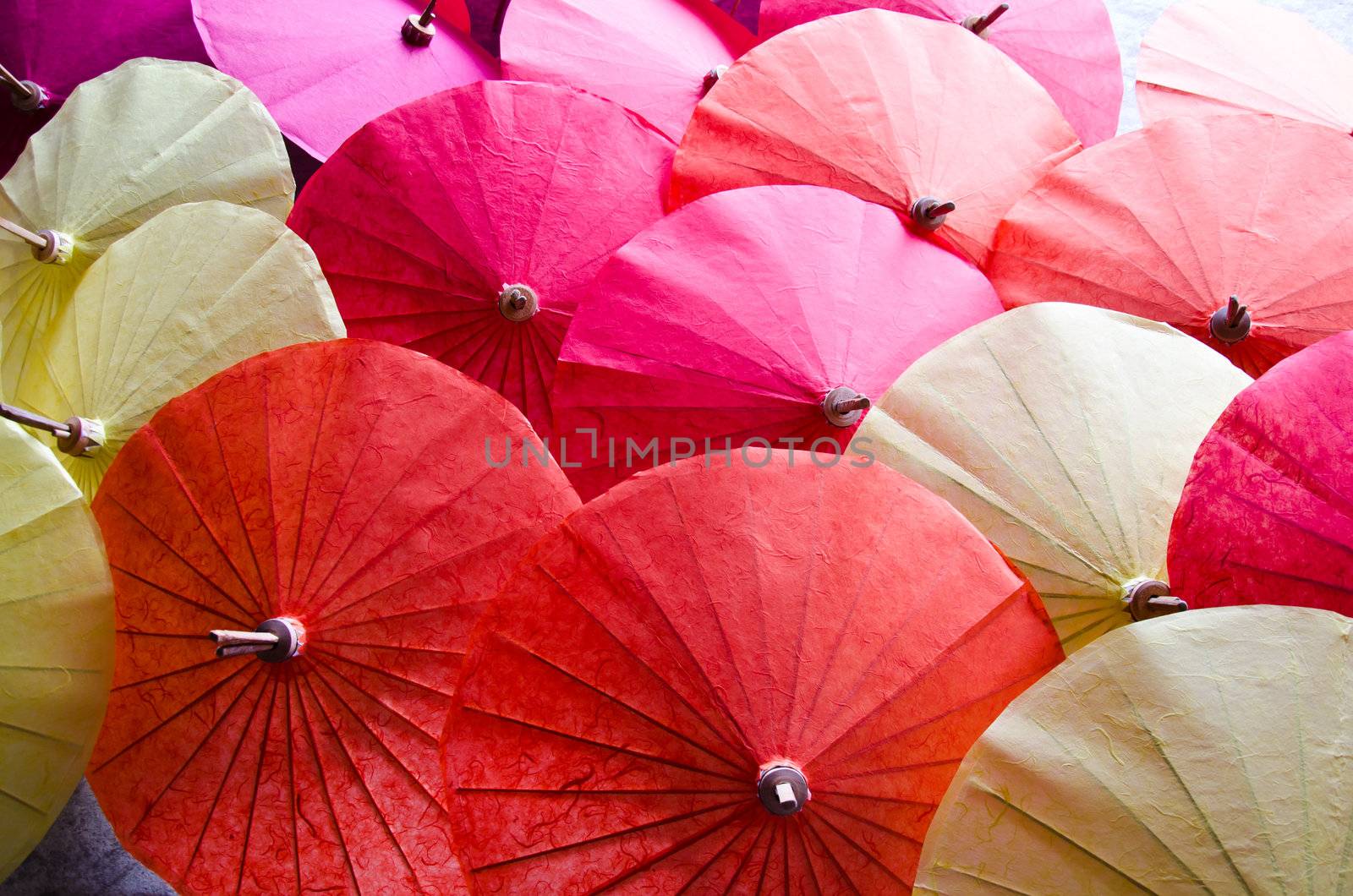 handmade umbrella in thailand