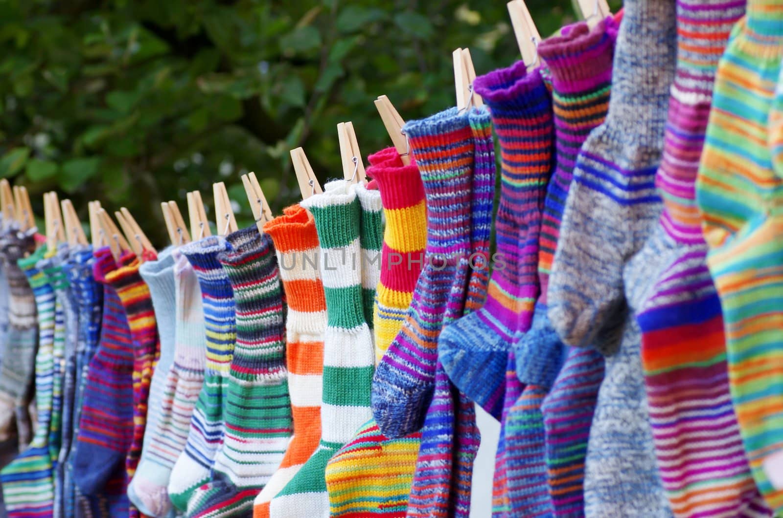 colored socks by FotoFrank