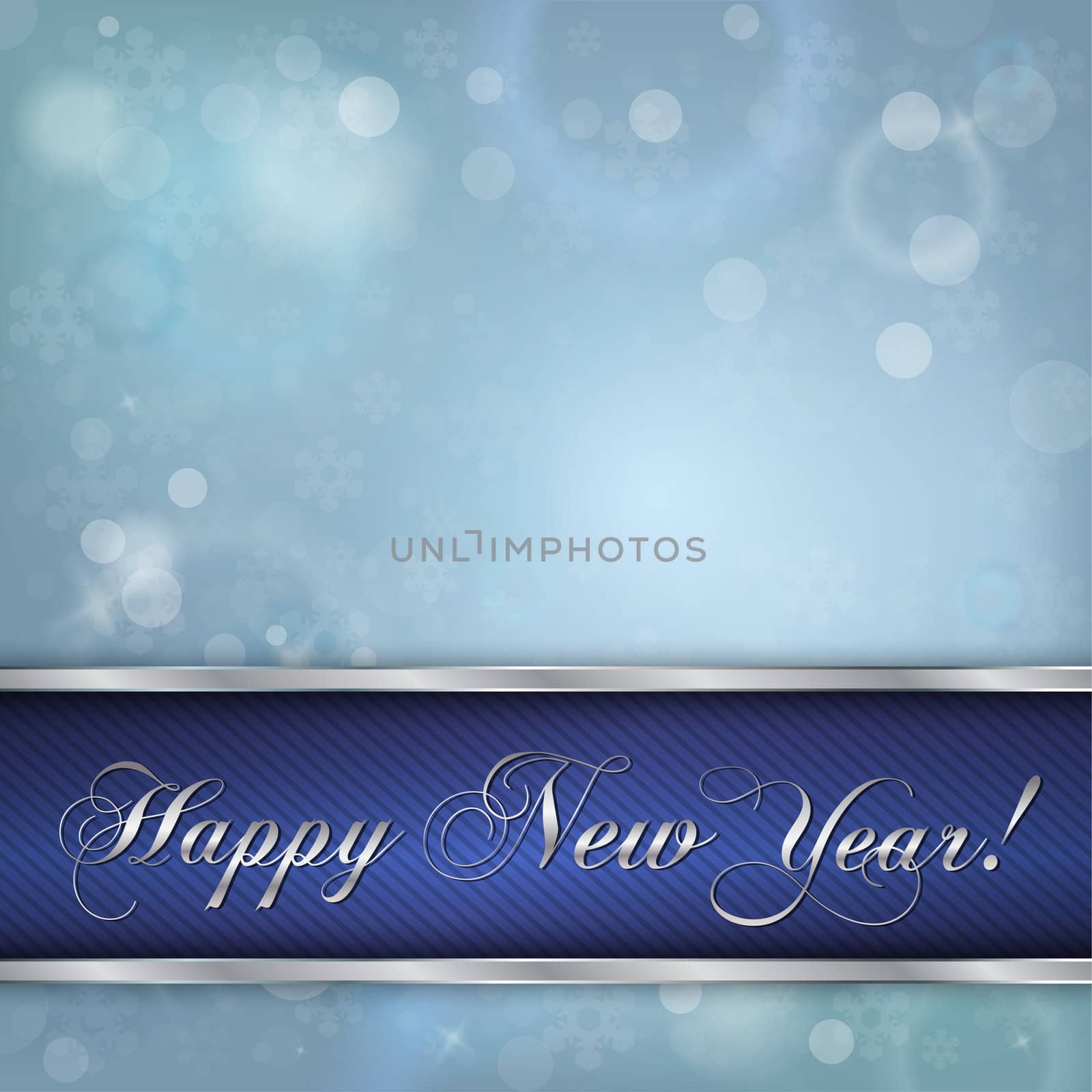 Happy New Year Blue Elegant  background