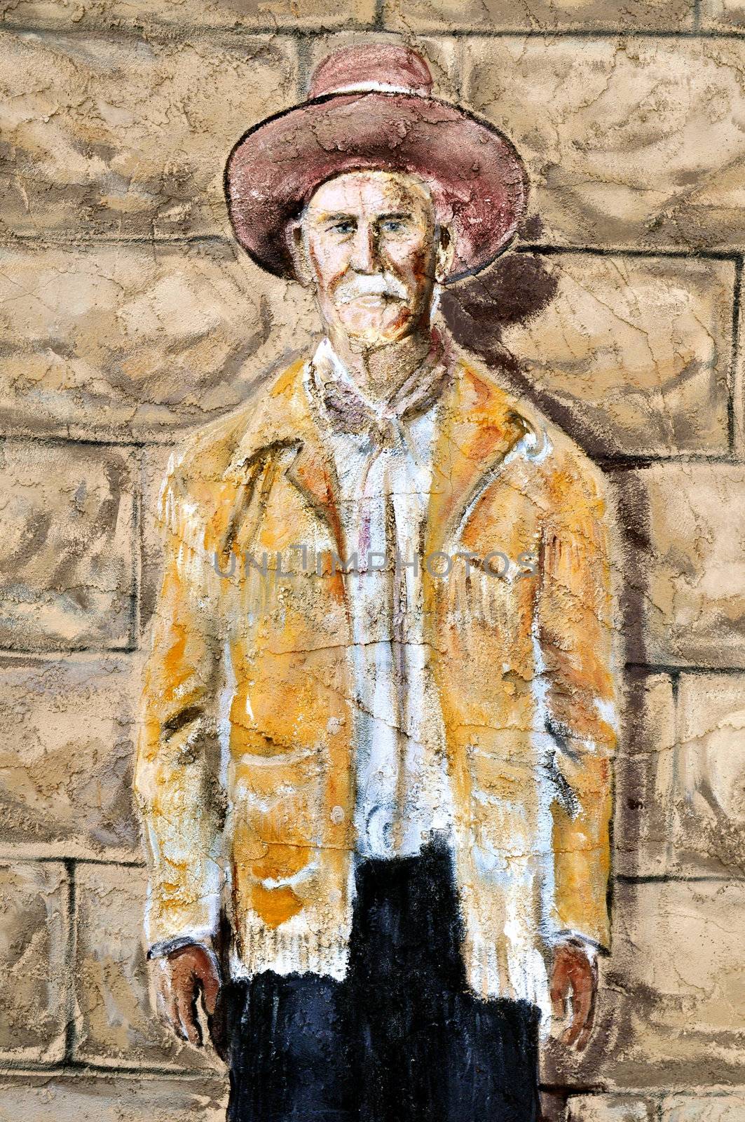 Hico Texas Brushy Bill painting by RefocusPhoto