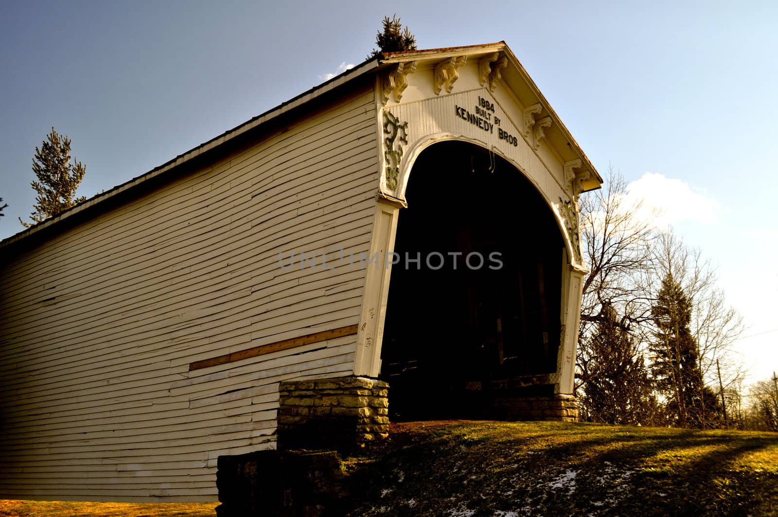 Kennedy Bros Covered Bridge Connersville Indiana  by RefocusPhoto