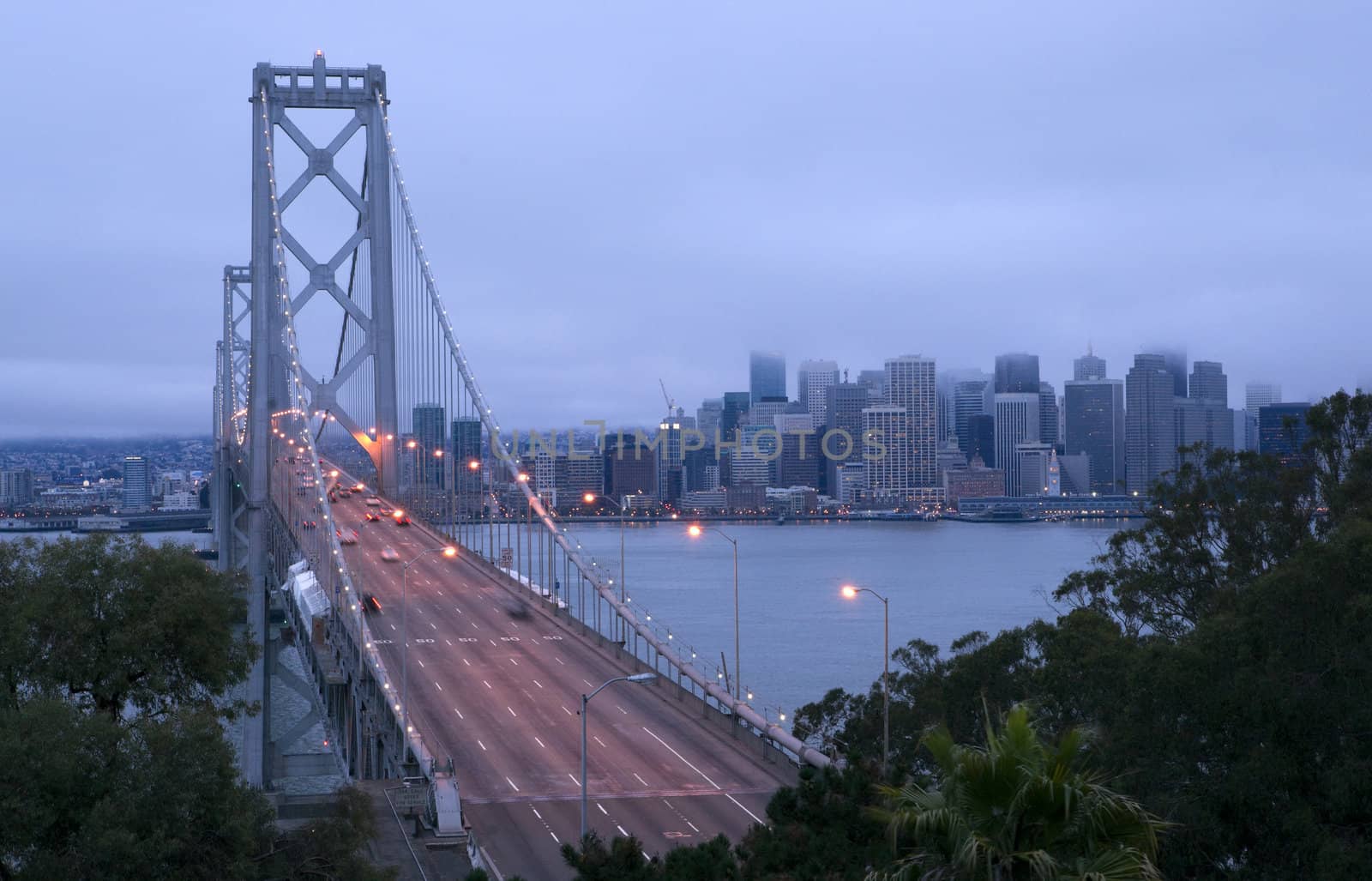 San Francisco and the Bay Bridge at Dawn