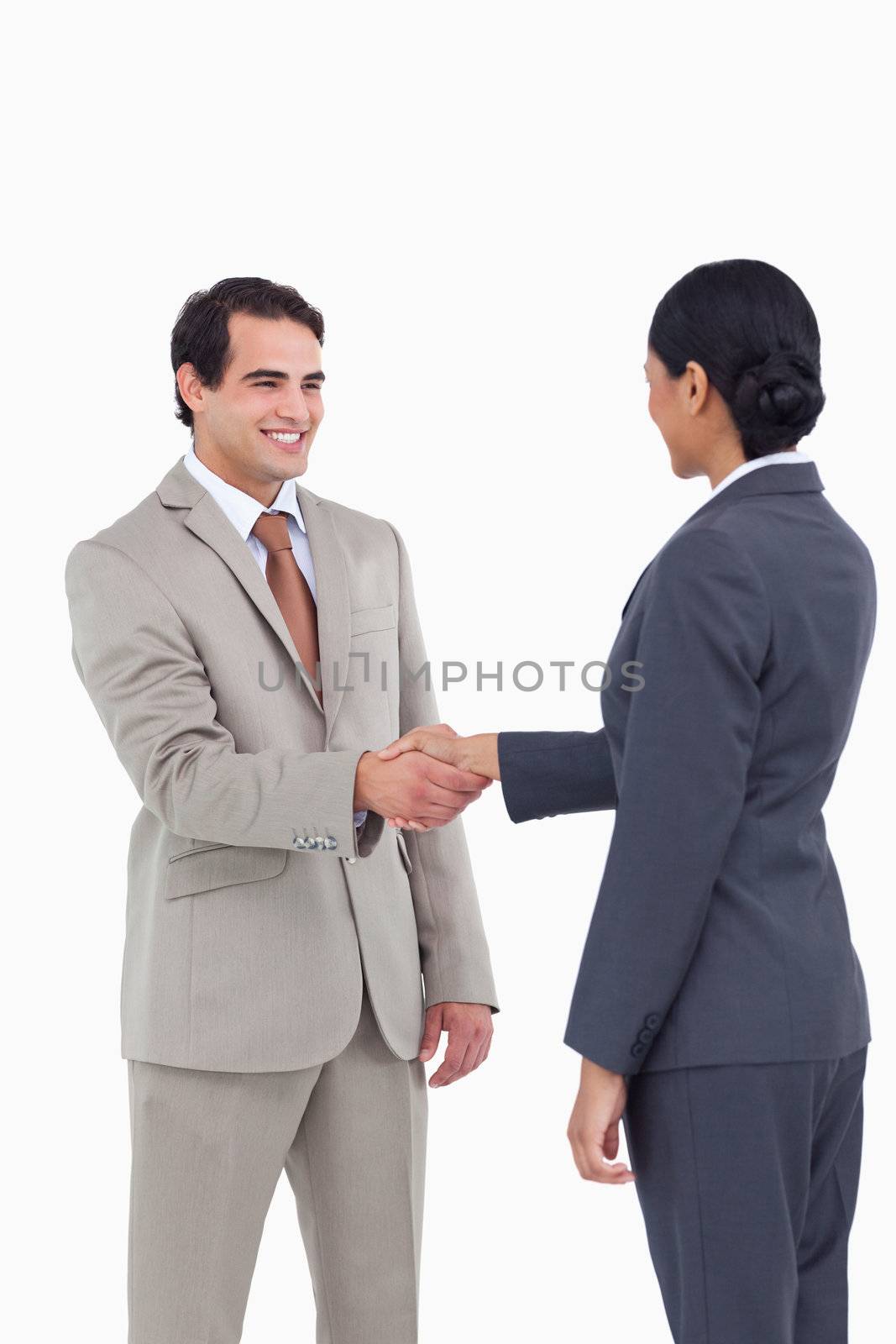 Business people shaking hands by Wavebreakmedia