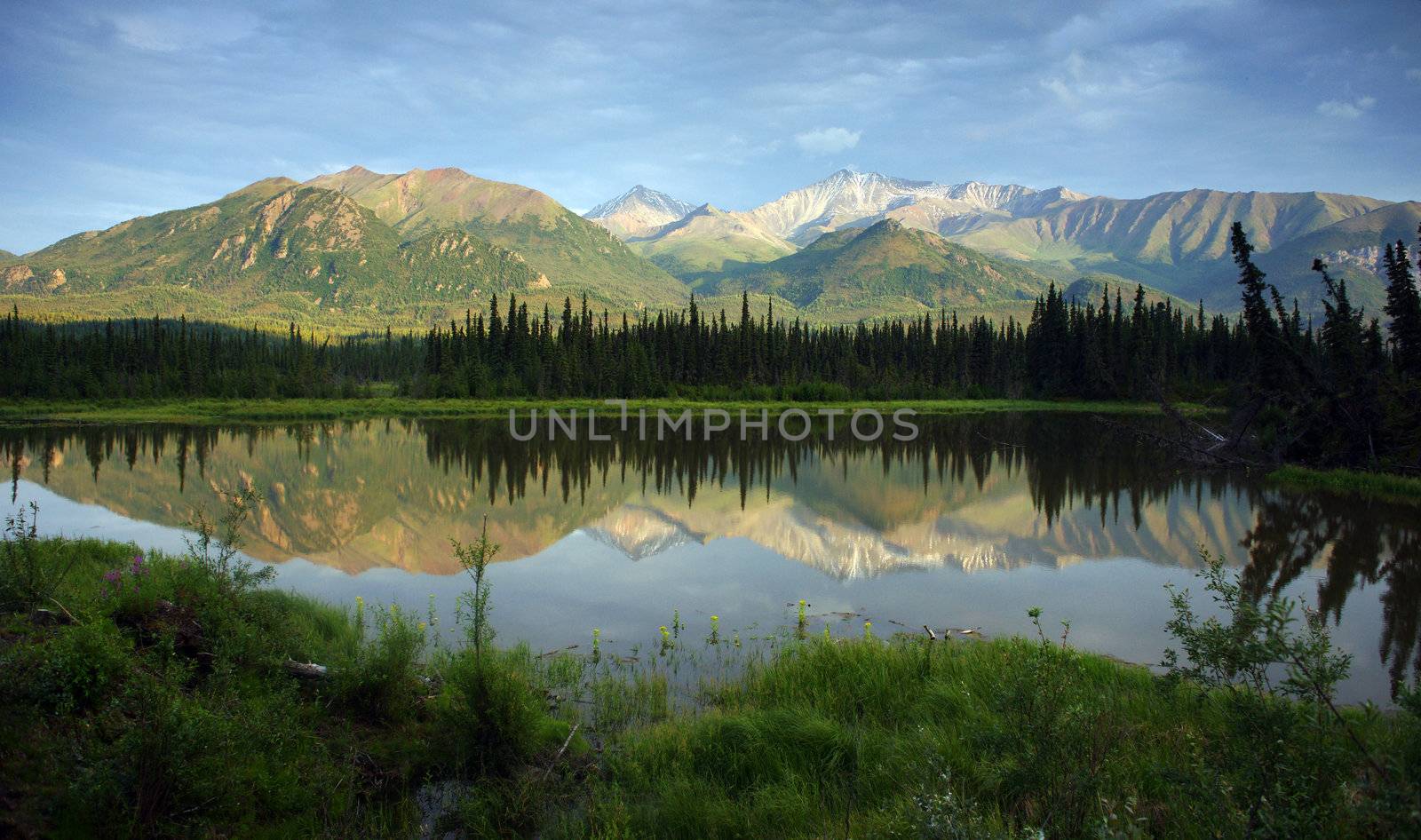 A tarn along the Alaska Mountains by ChrisBoswell
