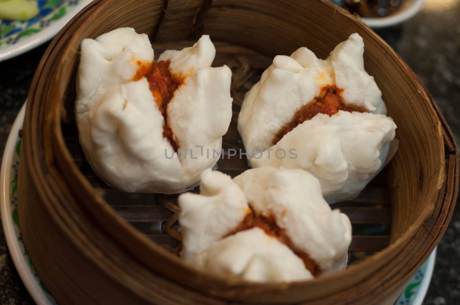 red pork steamed stuff bun by ngarare