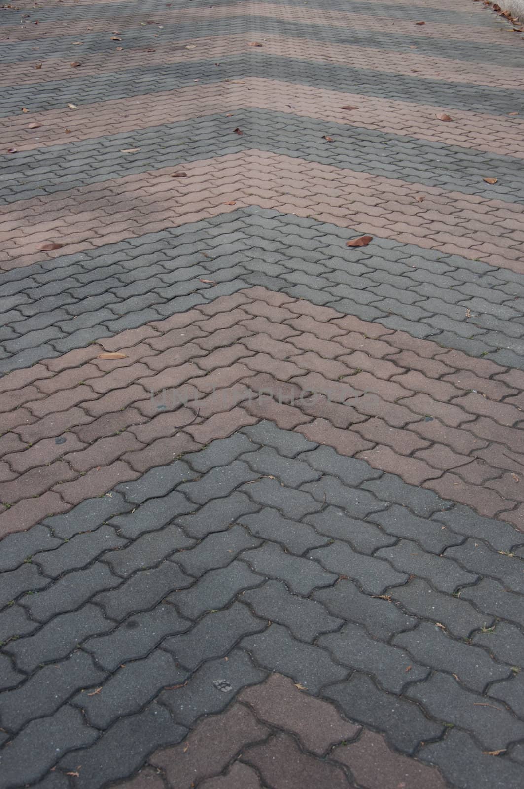 walk way road made by bricks