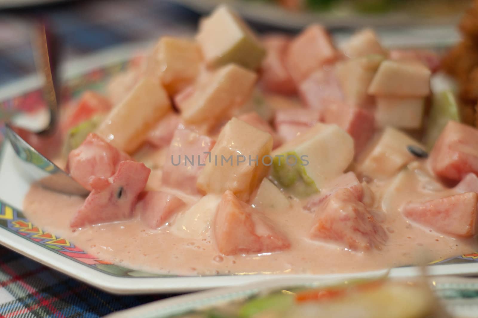 fruits salad on dish