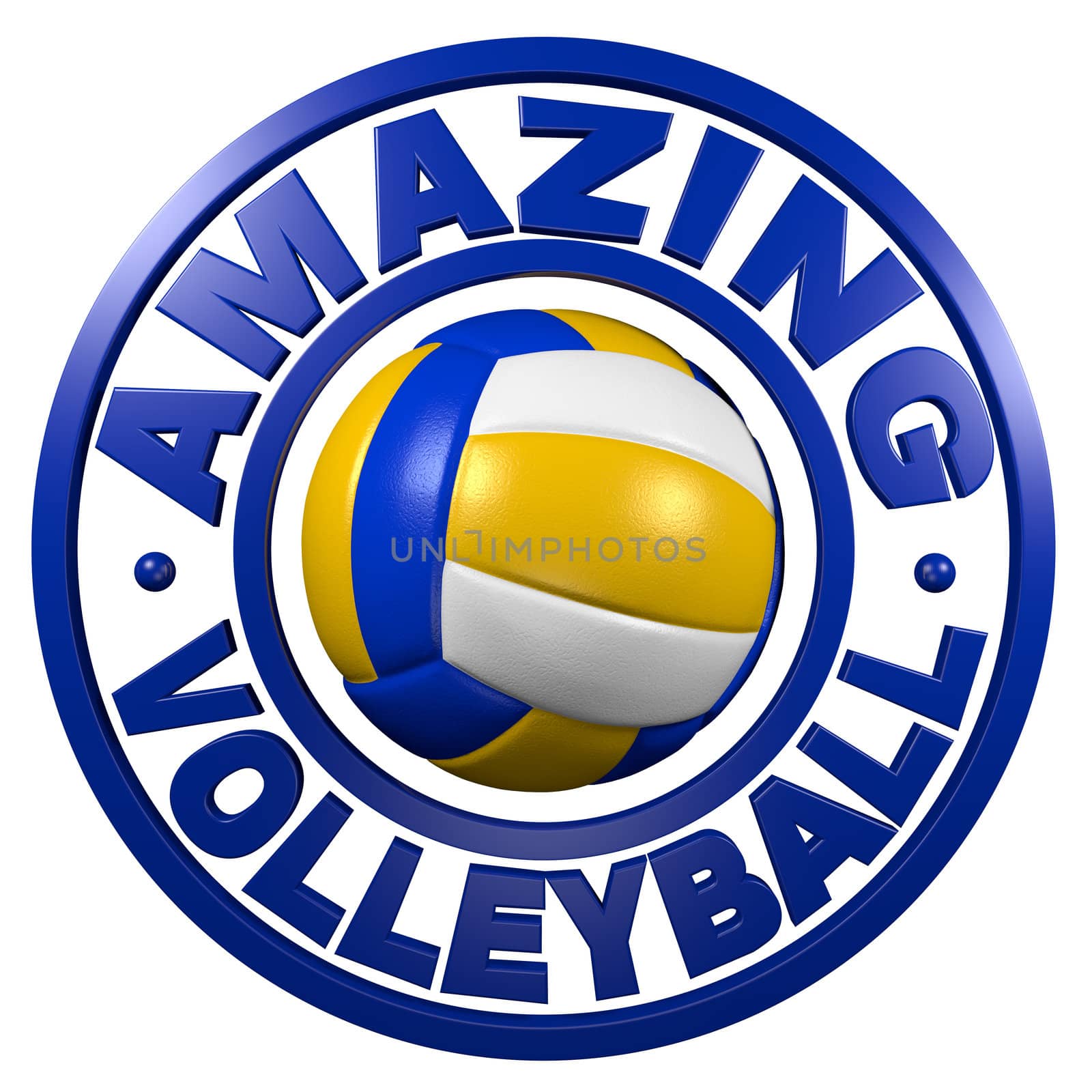 Amazing Volleyball circular design by shkyo30