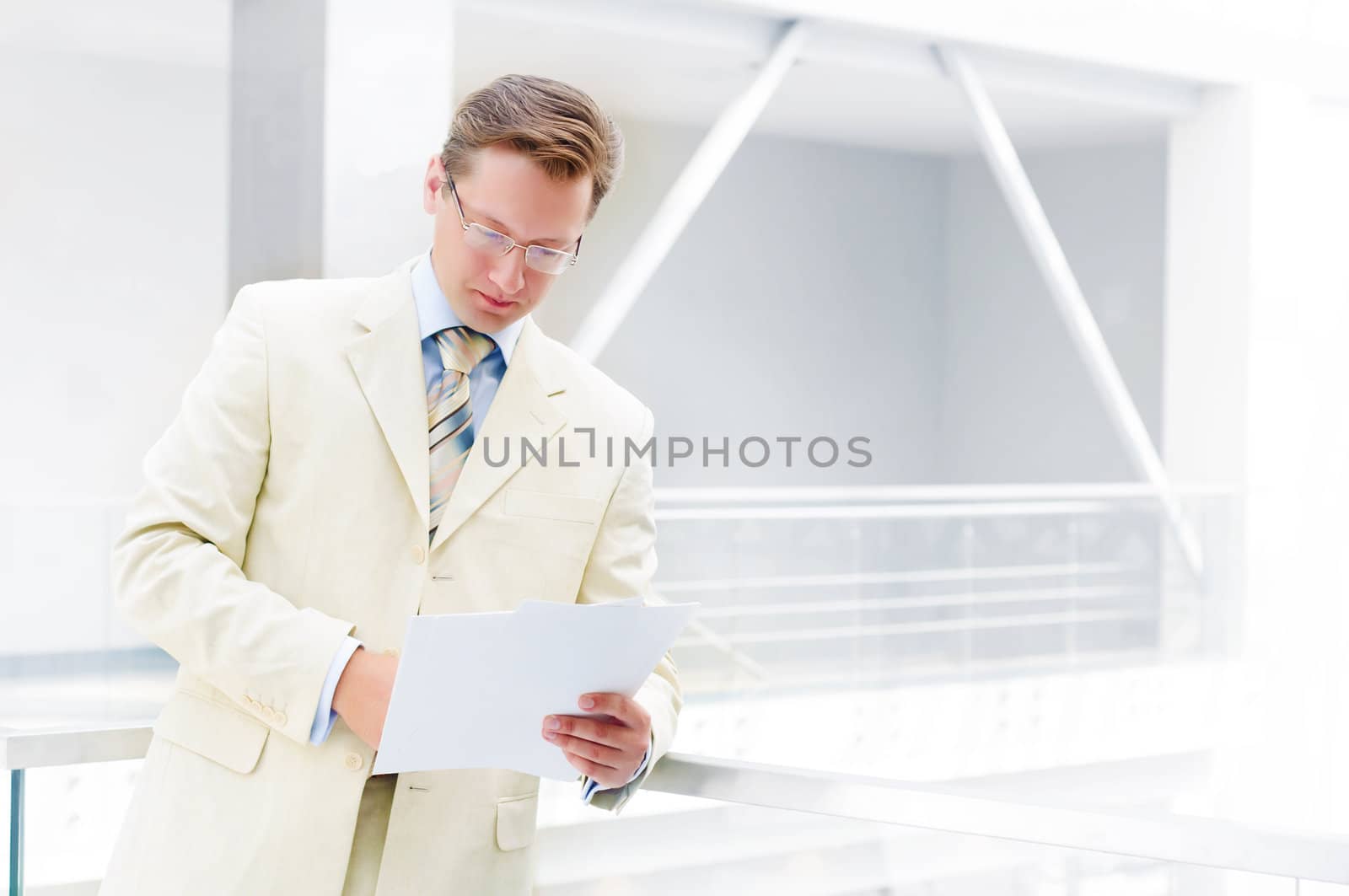 Smiling business man by adam121