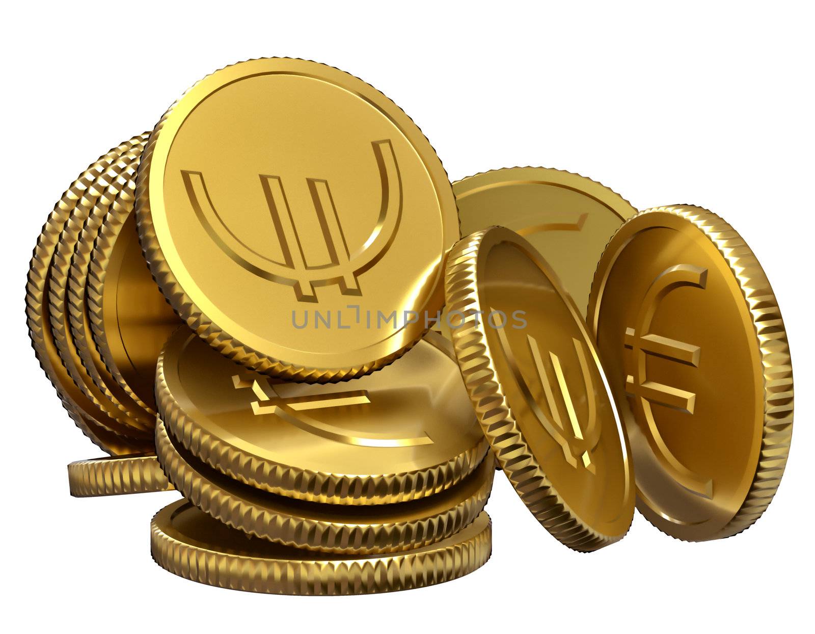 stack of gold coins for displaying a success in business
