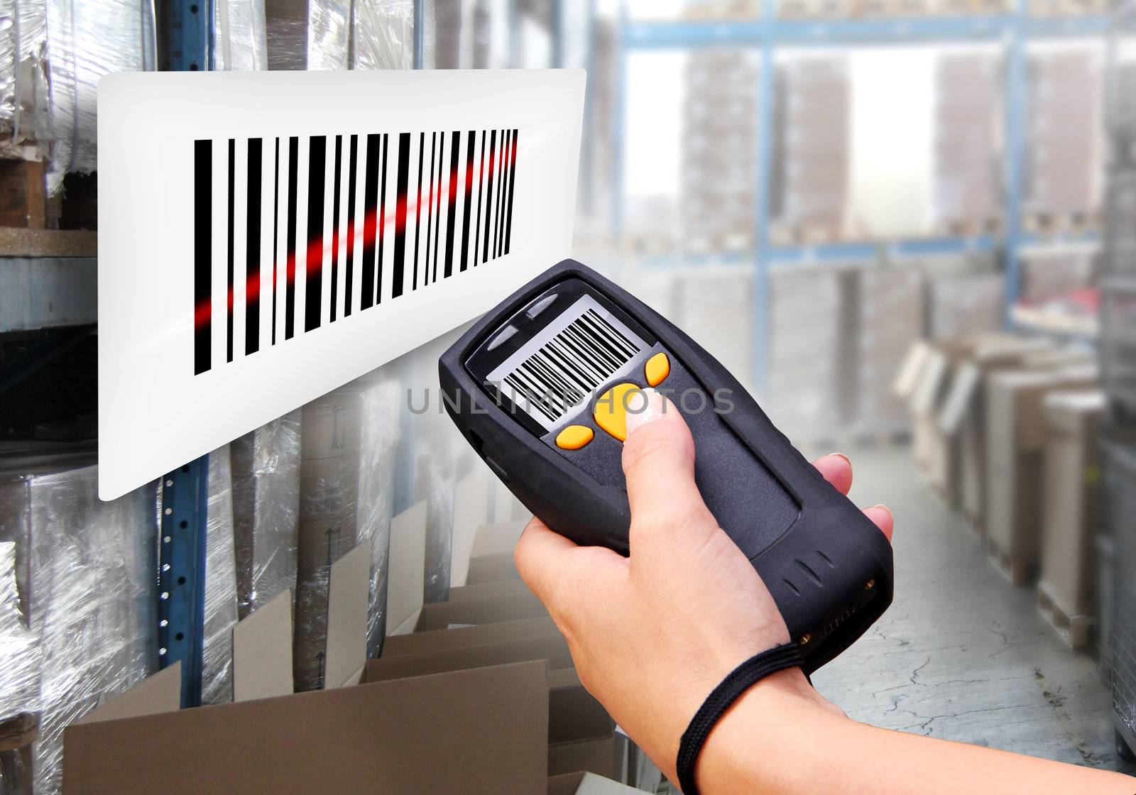 Handheld Computer for wireless barcode scanning identification