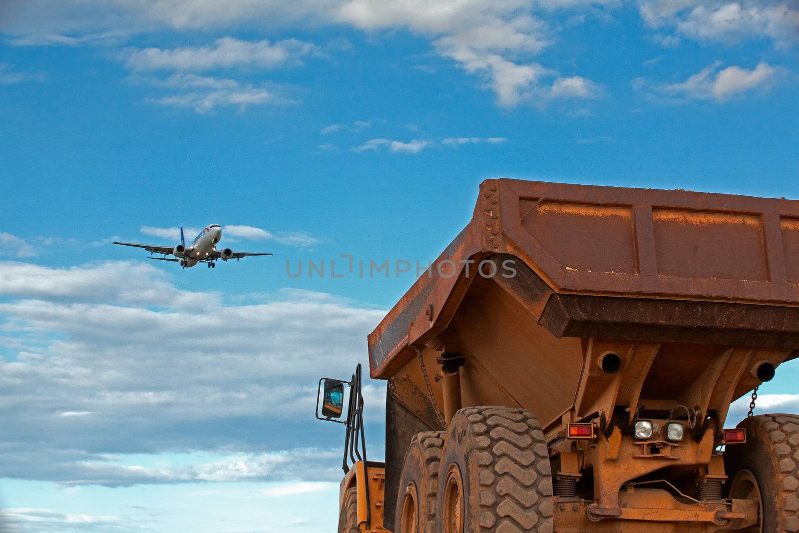Truck and Aircraft