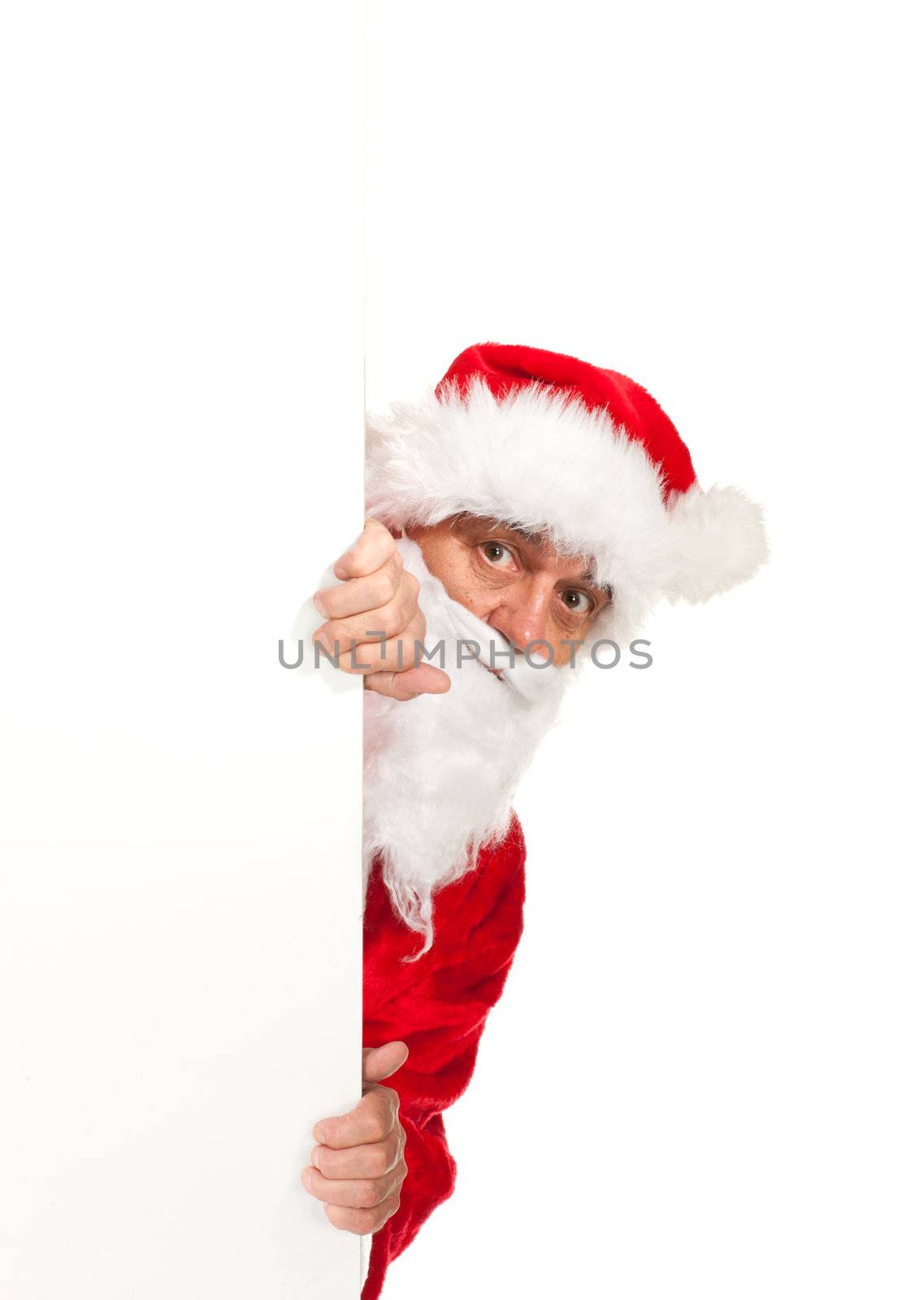 Santa Claus, photo on the white background