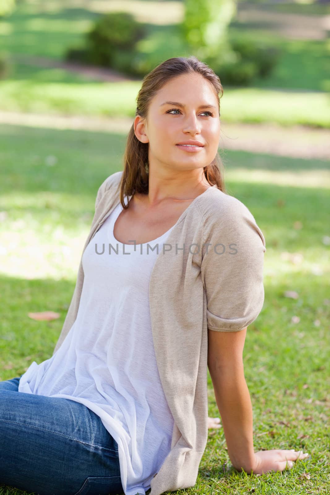 Woman enjoying her time in the park by Wavebreakmedia