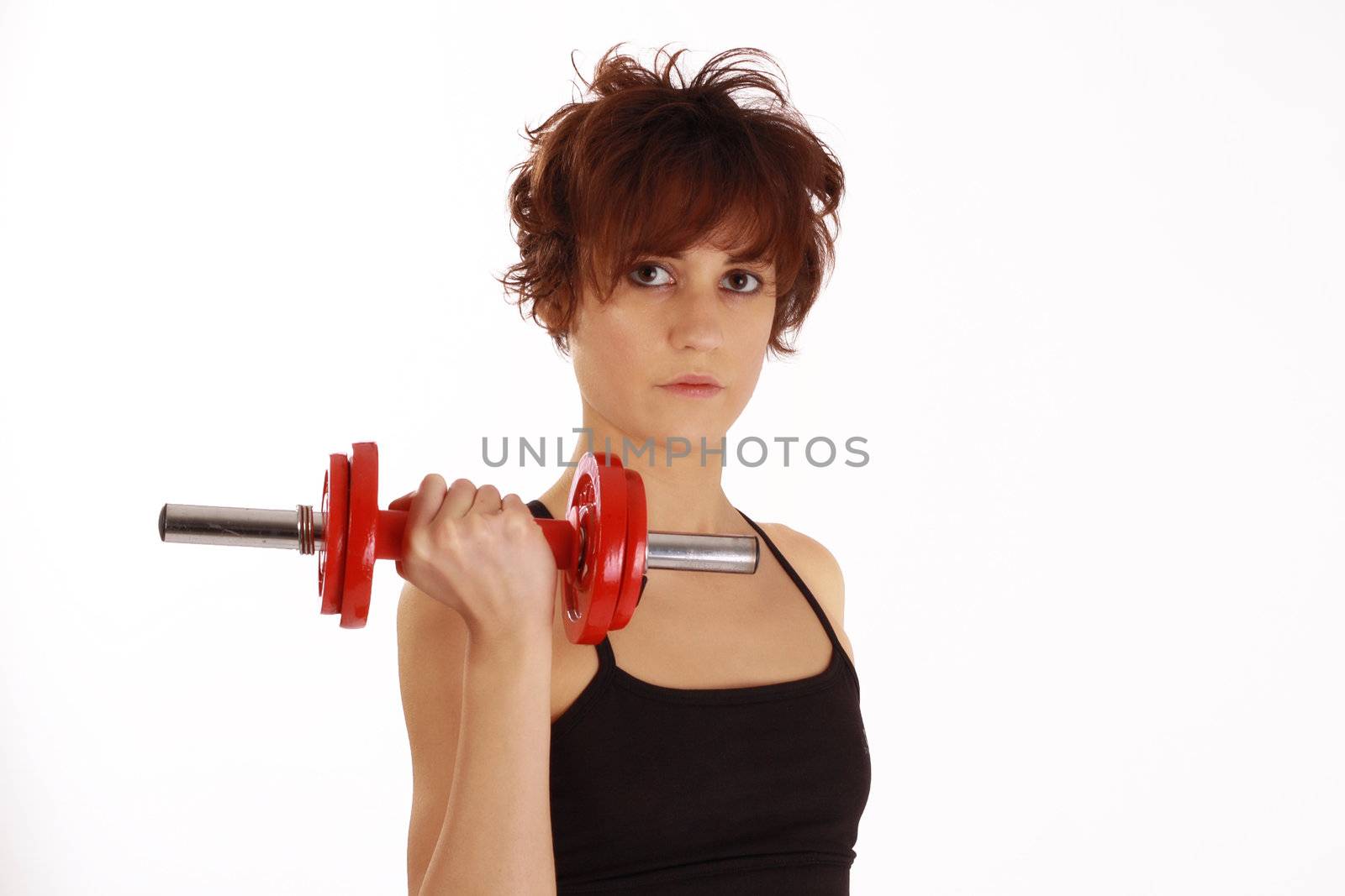 fitness woman doing exercise by icephotos