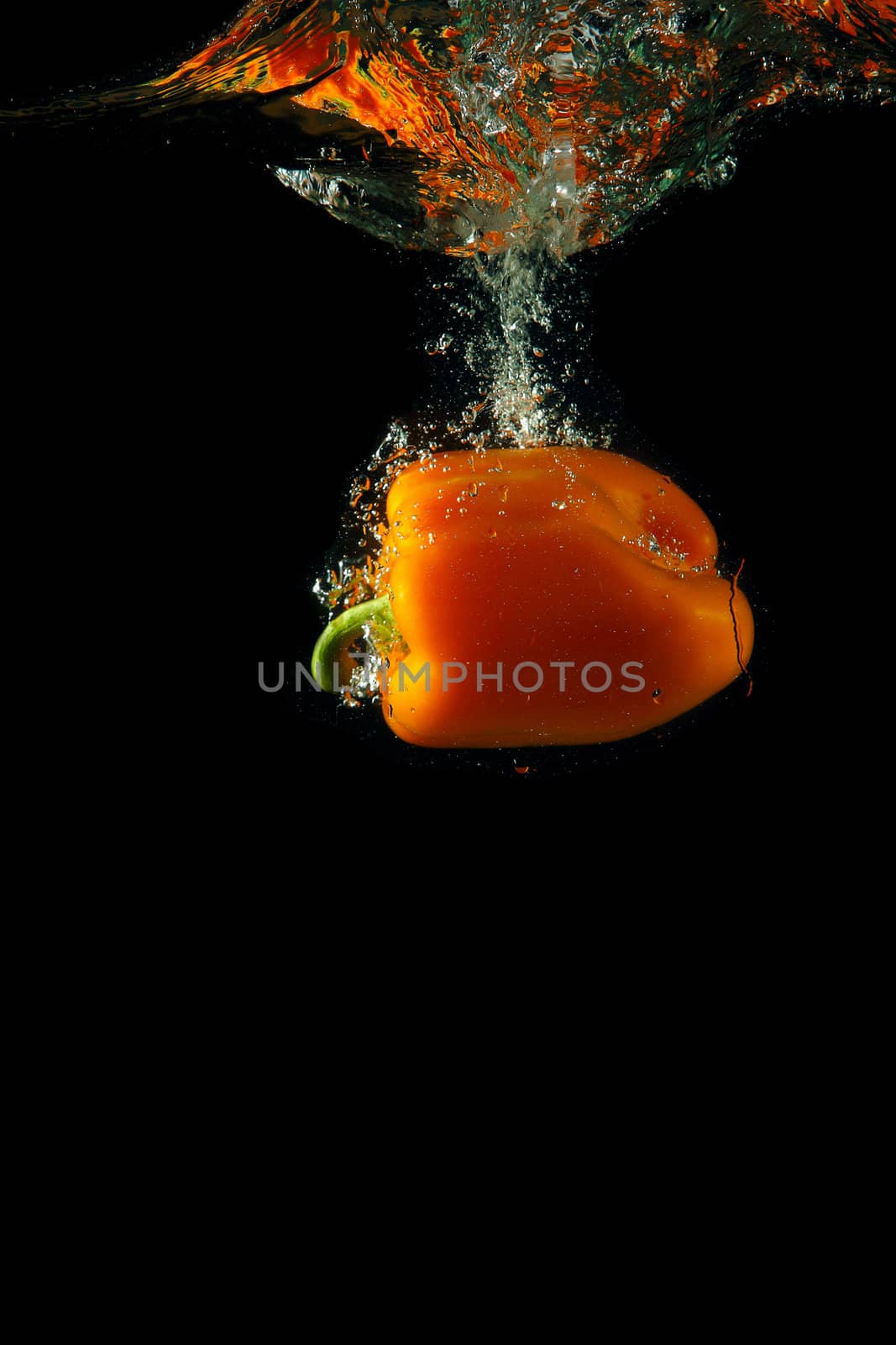 sweet orange pepper by sergey_nivens