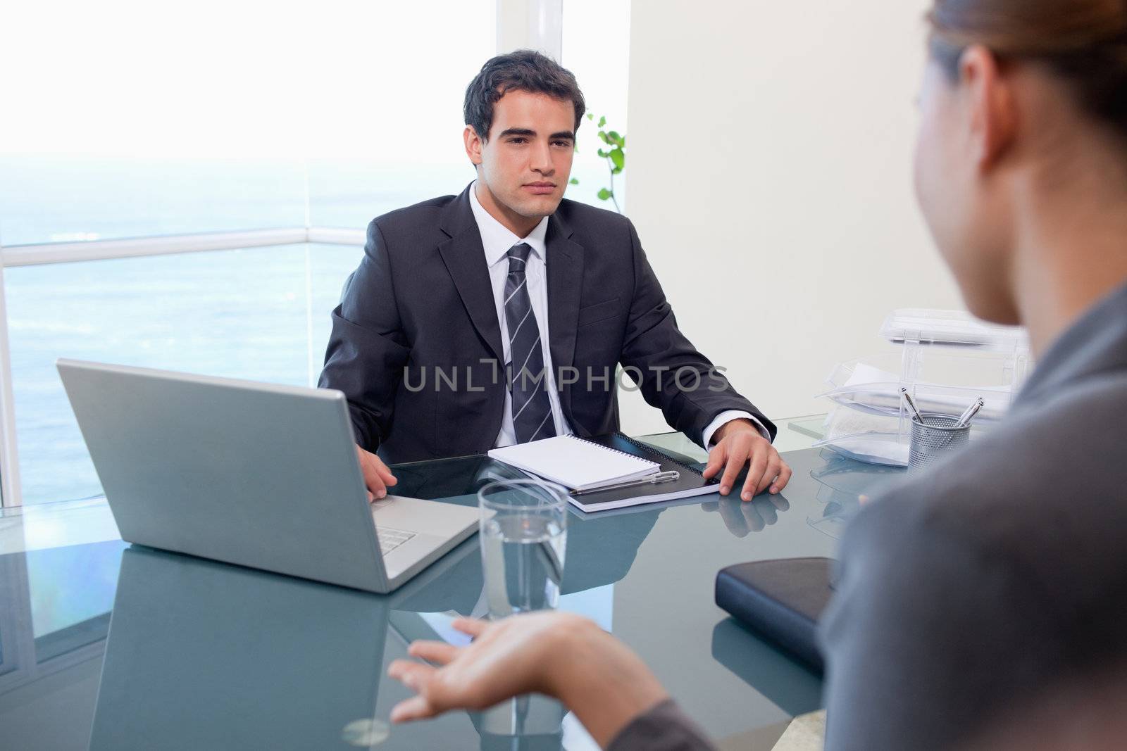 Business team during a meeting in an office