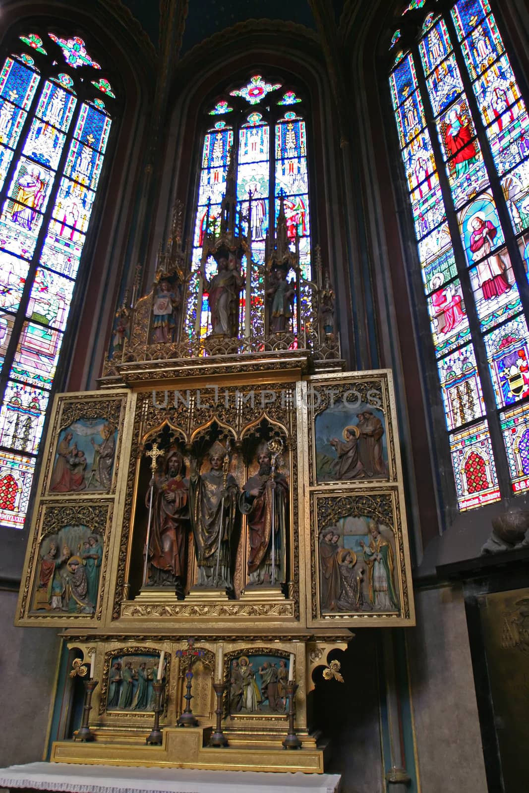 St. Vitus Cathedral interiors, Prague, Czech Republic