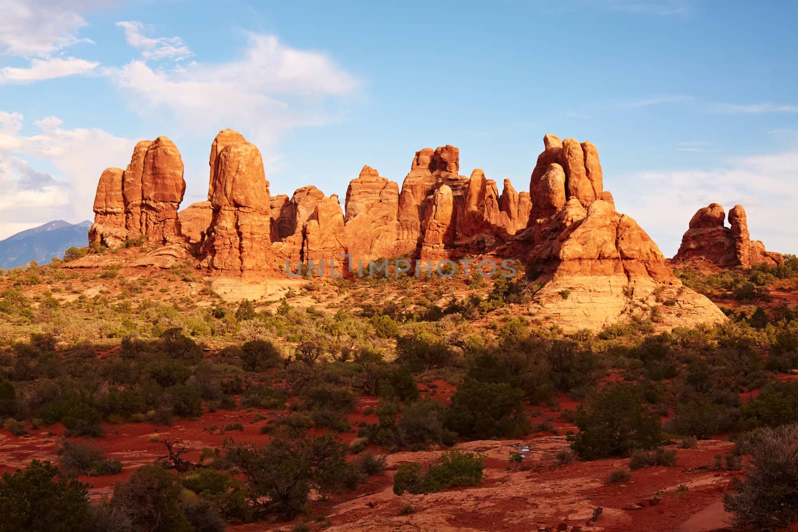 Red Desert at Sunset, Arches National Park, Utah, USA