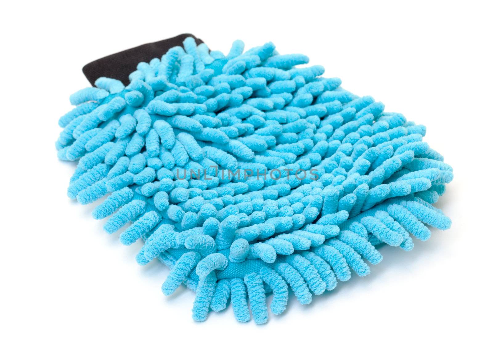 Blue Microfiber Cleaner Glove by Discovod