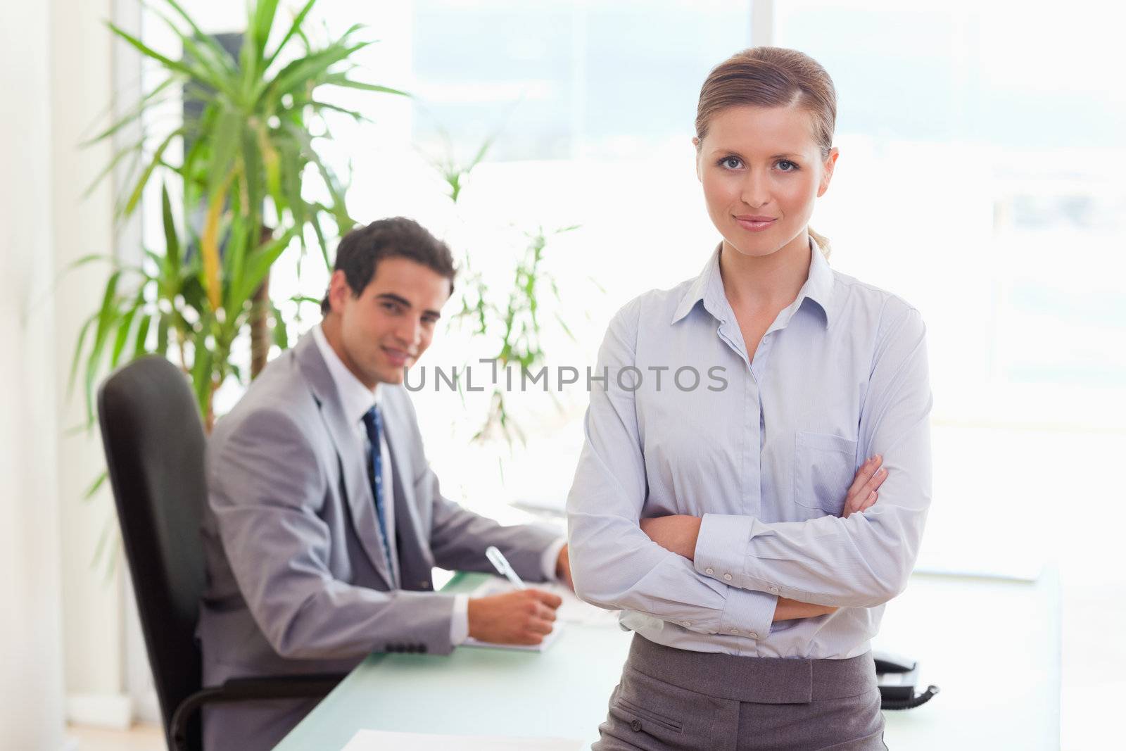 Young business team at work