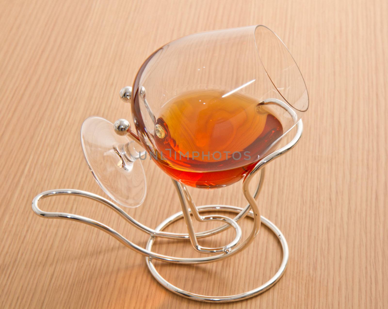 a goblets  of cognac