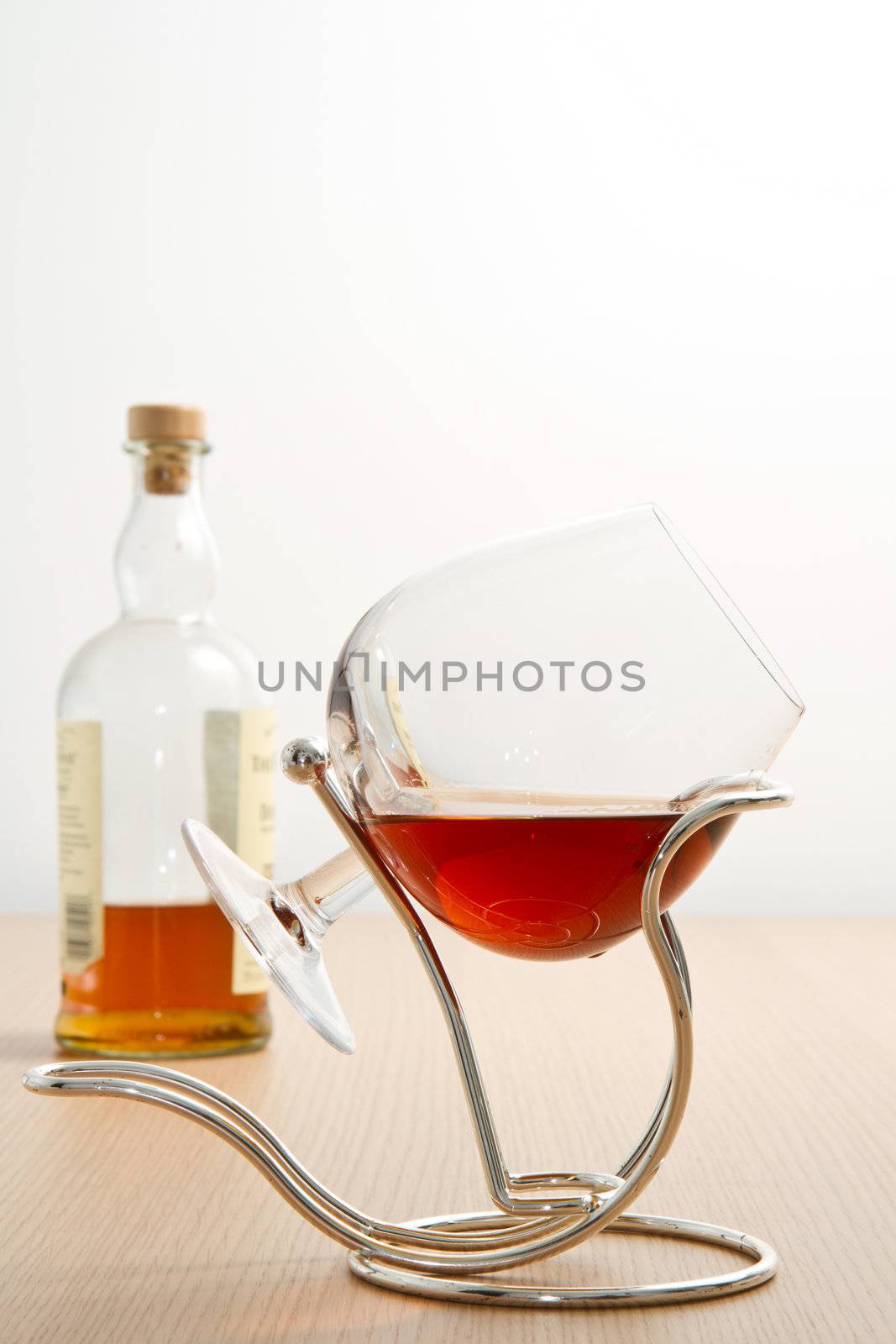 a goblets  of cognac